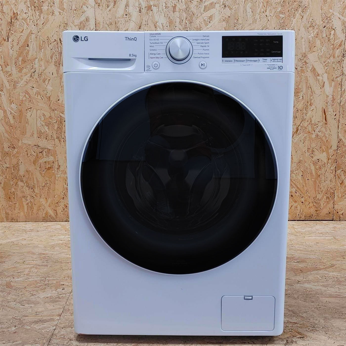 LG F2WV5S8S0E Lavatrice Slim Intelligente AIDD 8.5kg Vapore TurboWash 1200 Giri/min Carica frontale Classe C
