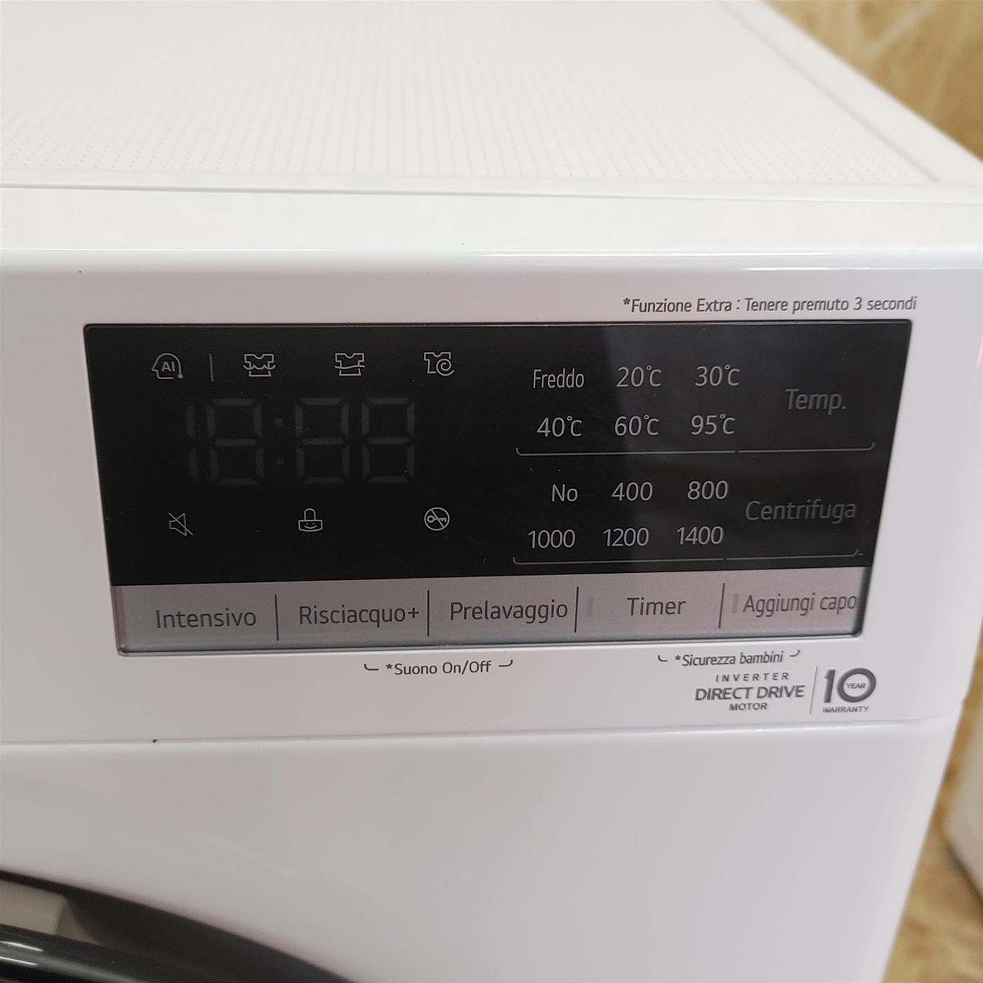 LG F4WV310SAE lavatrice Caricamento frontale 10,5 kg 1400 Giri/min A Bianco