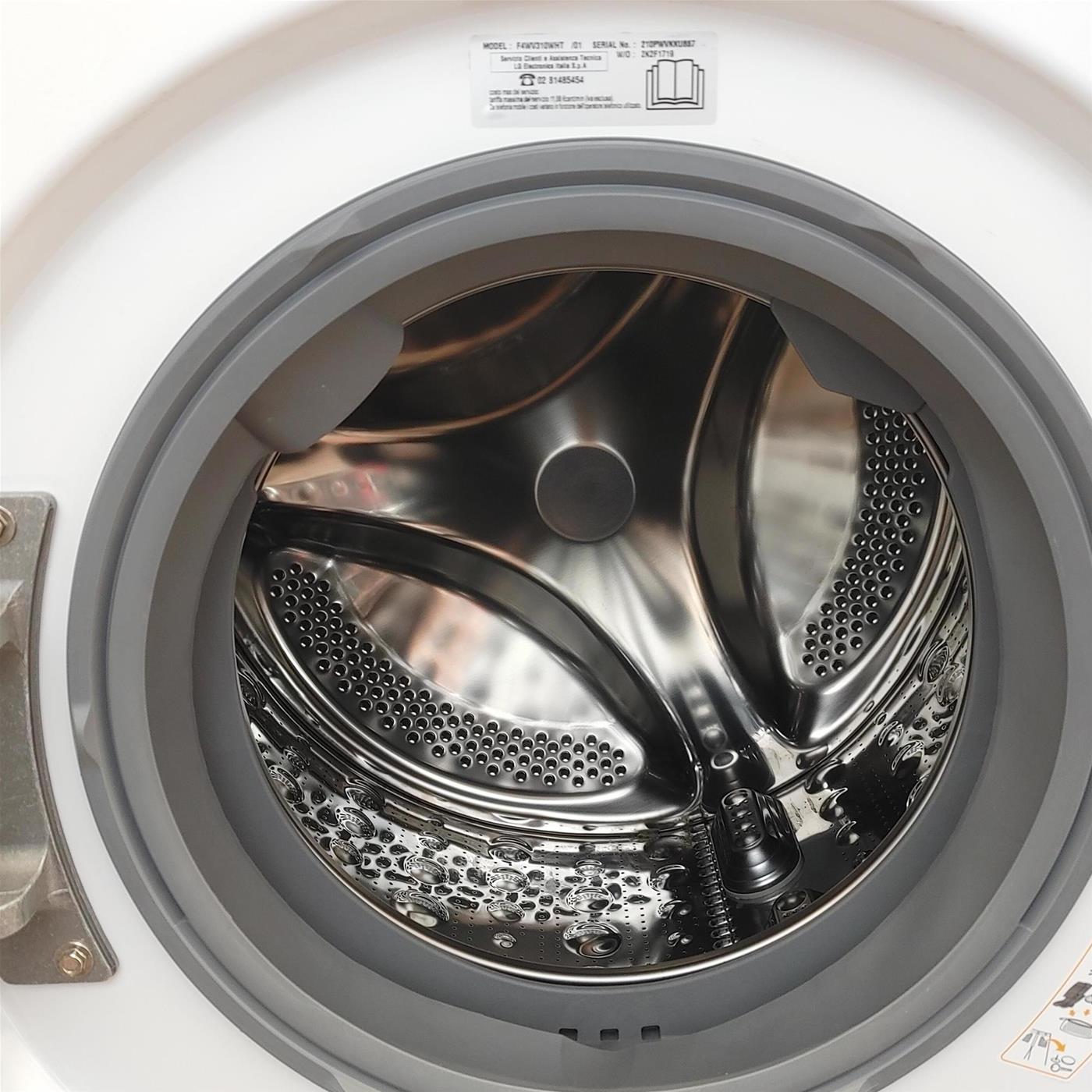 LG F4WV310WHT lavatrice Caricamento frontale 10,5 kg 1360 Giri/min B Bianco