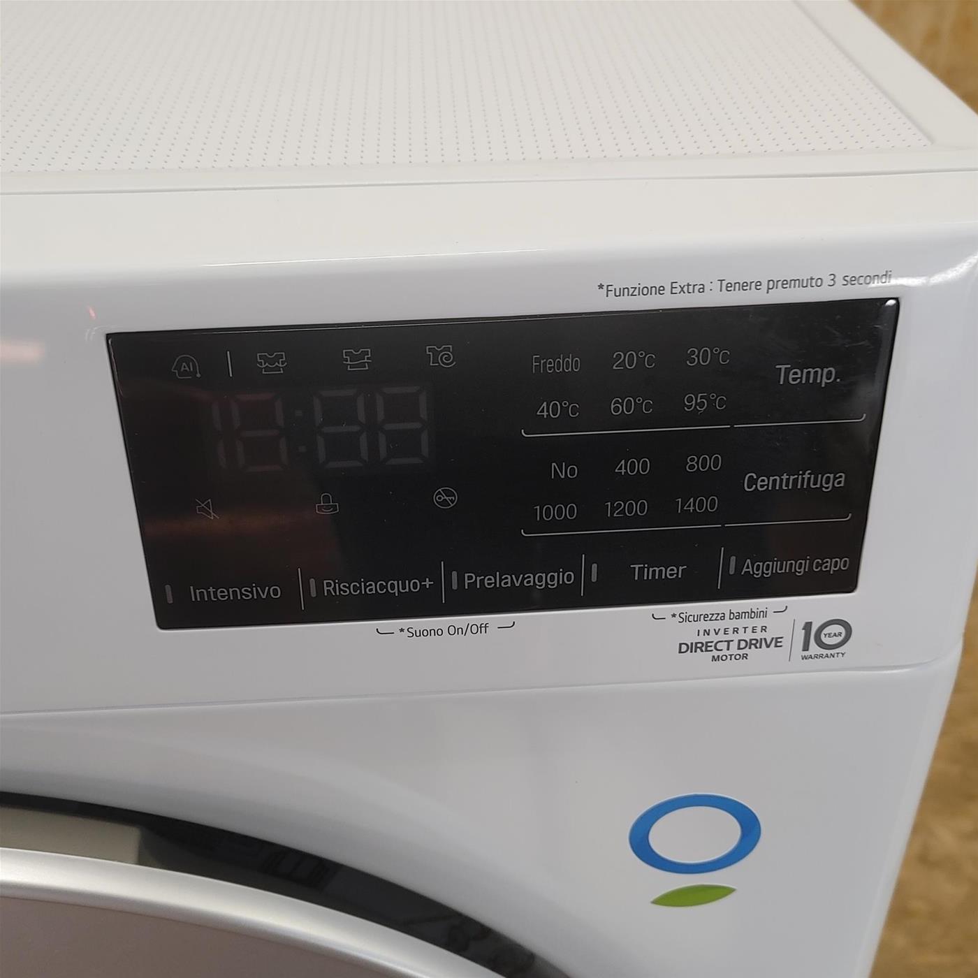 LG F4WV310S4E.ABWQWIS lavatrice Carica frontale 10,5 kg 1400 Giri/min Bianco