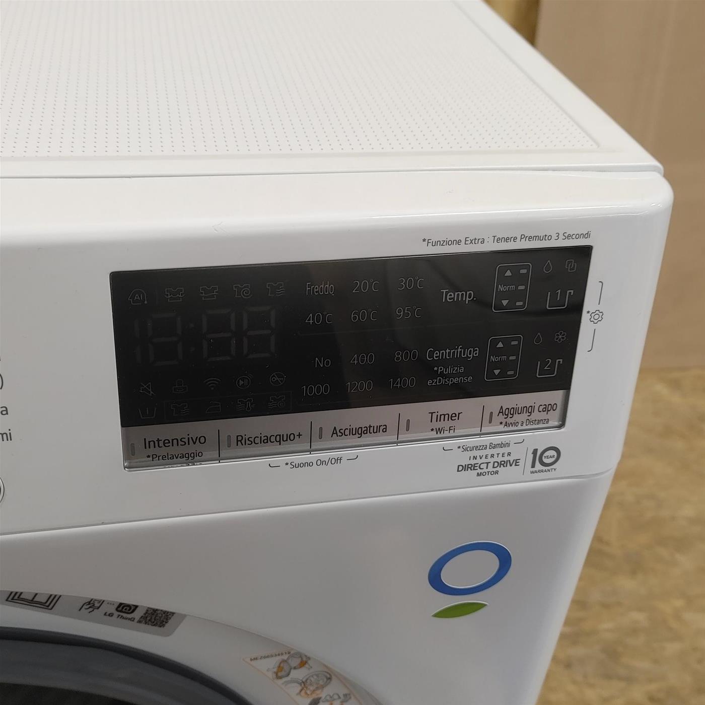 Lavasciuga LG F4DV509H1EA Libera installazione Caricamento frontale Bianco E