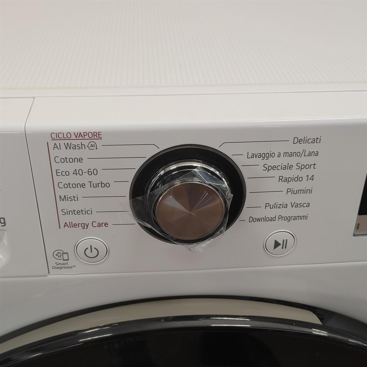 Lavatrice LG F4R3509NSWB Carica frontale 9 kg 1400 Giri/min Bianco