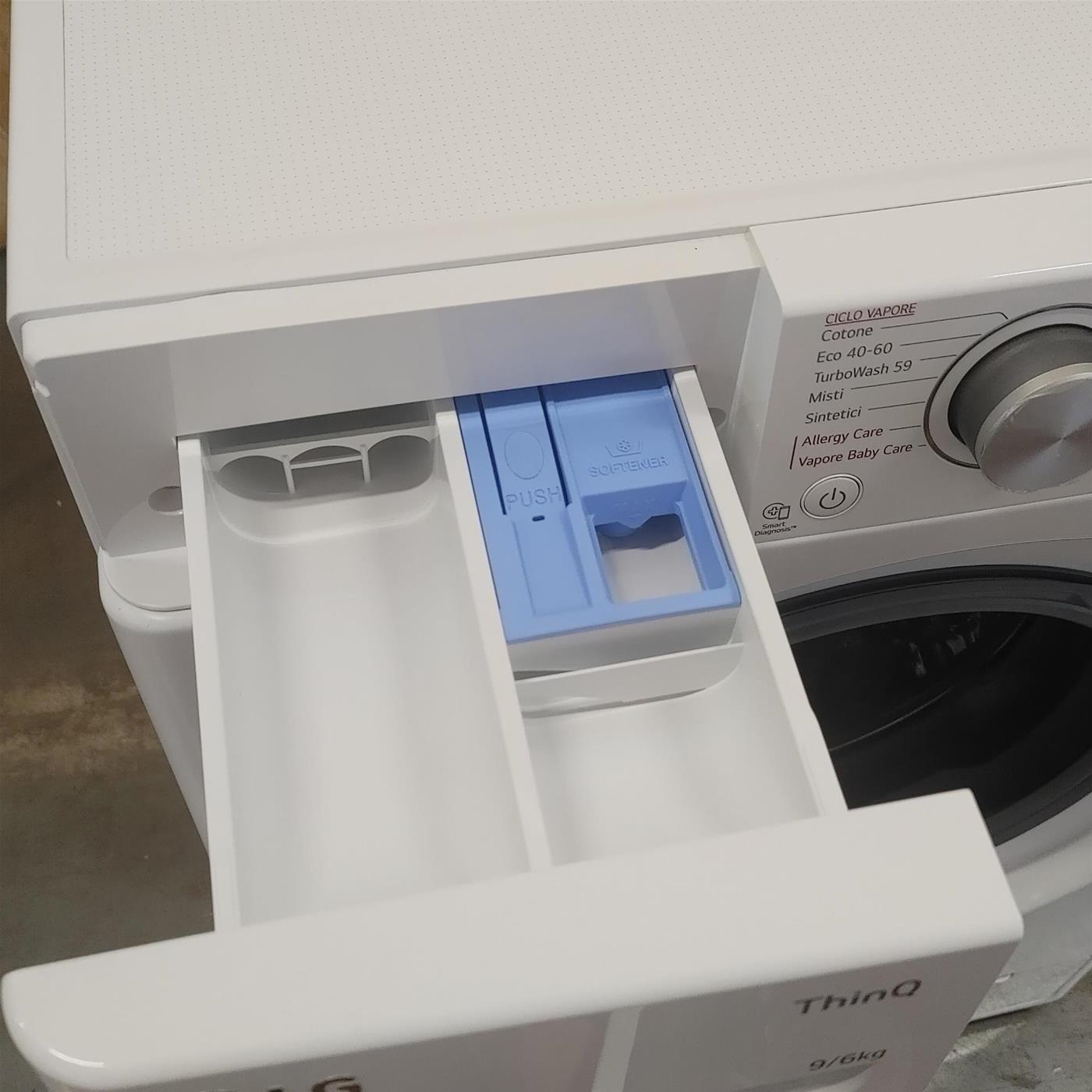 Lavasciuga LG F4DV509H0E Libera installazione Caricamento frontale Bianco E