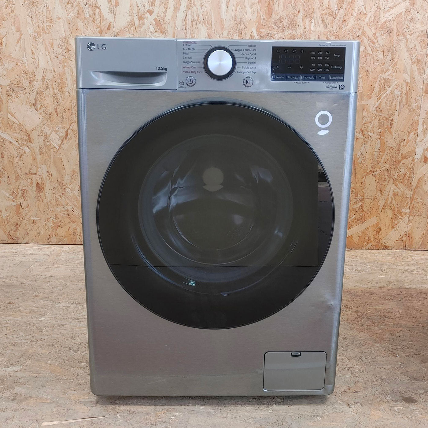 Lavatrice LG F4WV310S6PE Caricamento frontale 10,5 kg 1400 Giri/min Acciaio inox