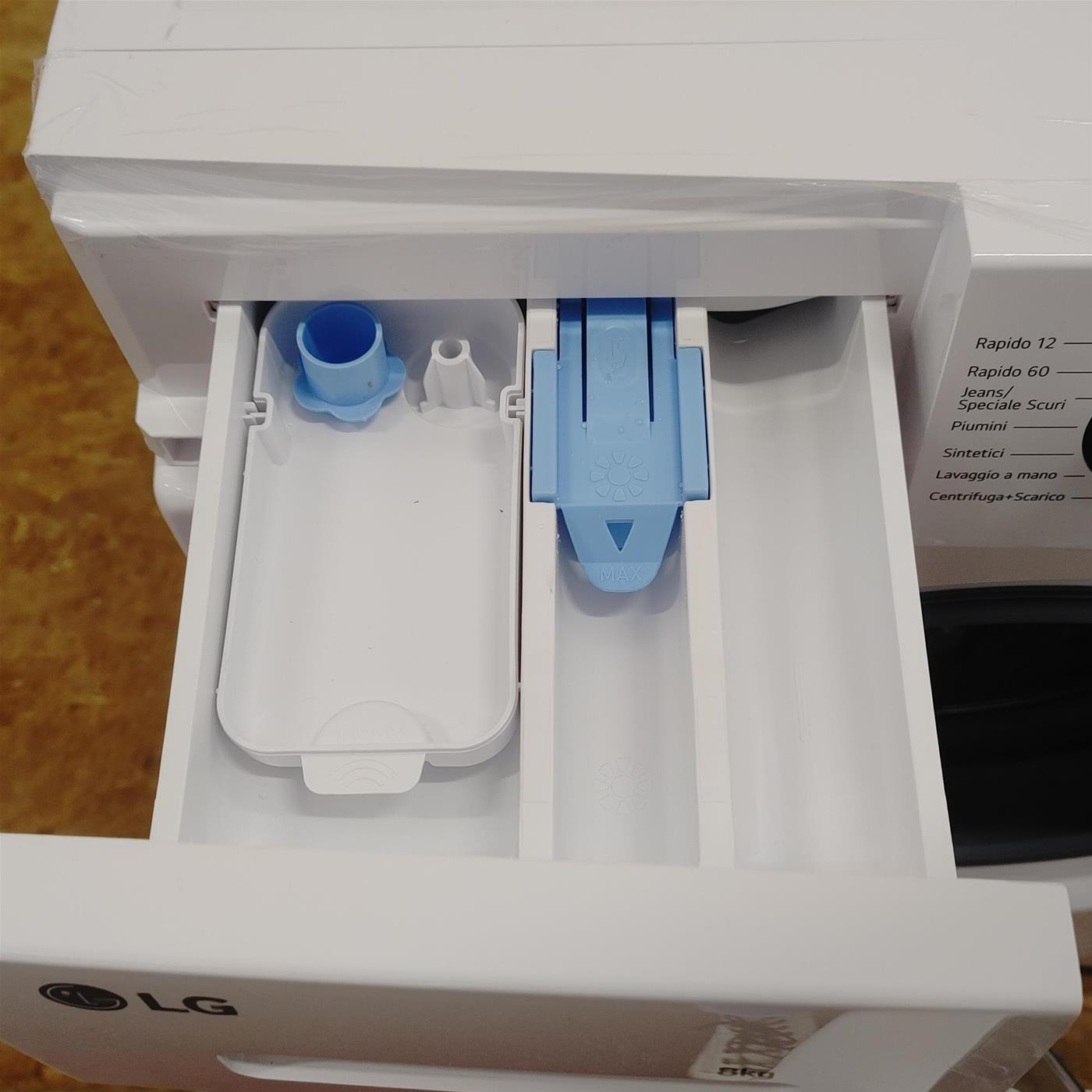 Lavatrice LG F2WM308S0E Carica frontale 8 kg 1200 Giri/min Bianco