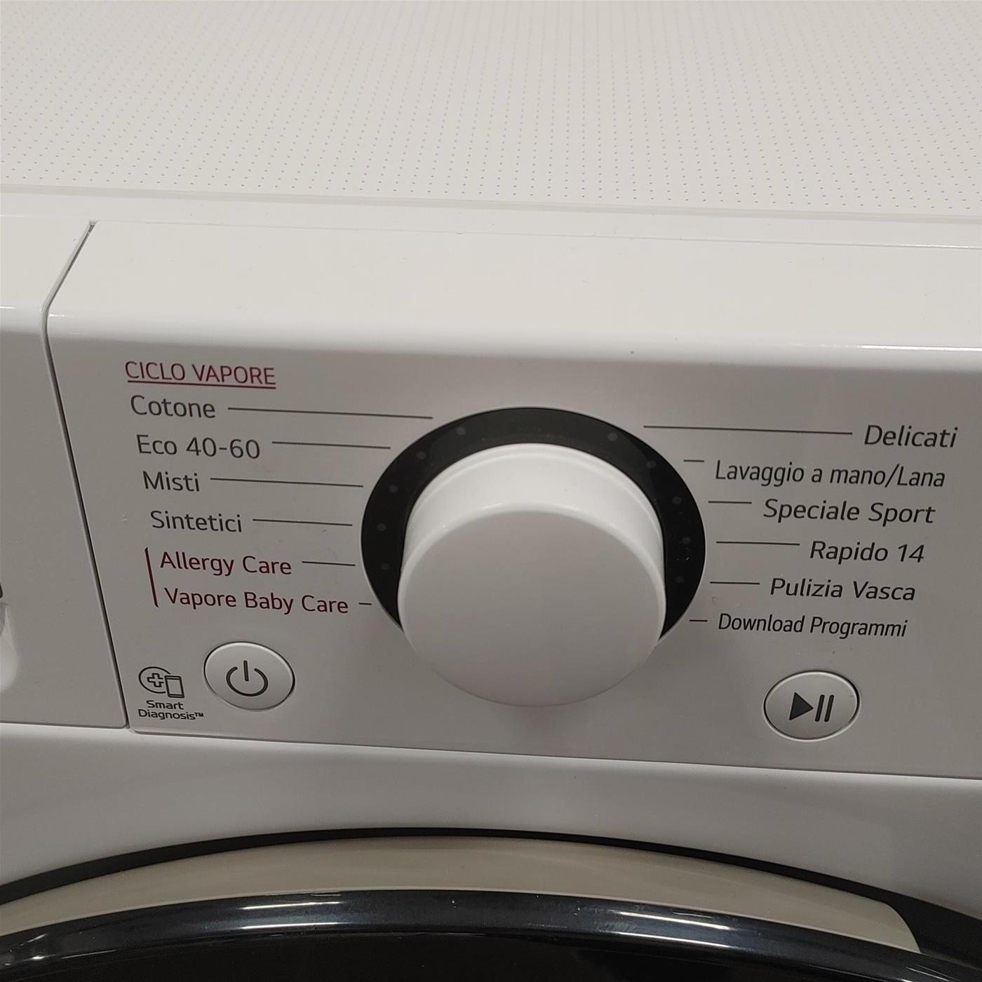 Lavatrice LG F2WV308NEW3 Carica frontale 8,5 kg 1200 Giri/min Bianco