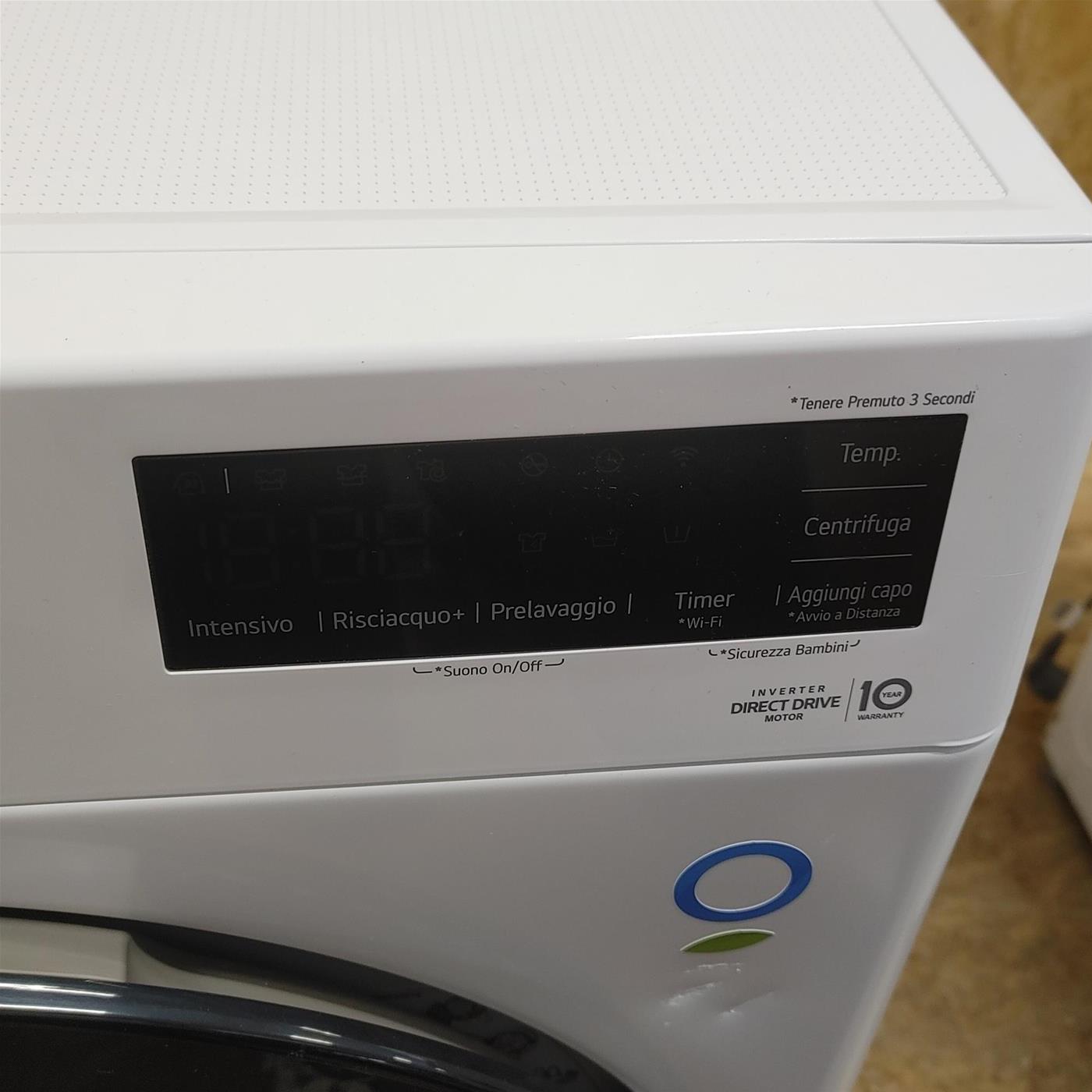 Lavatrice LG F2WV308NEW3 Carica frontale 8,5 kg 1200 Giri/min Bianco