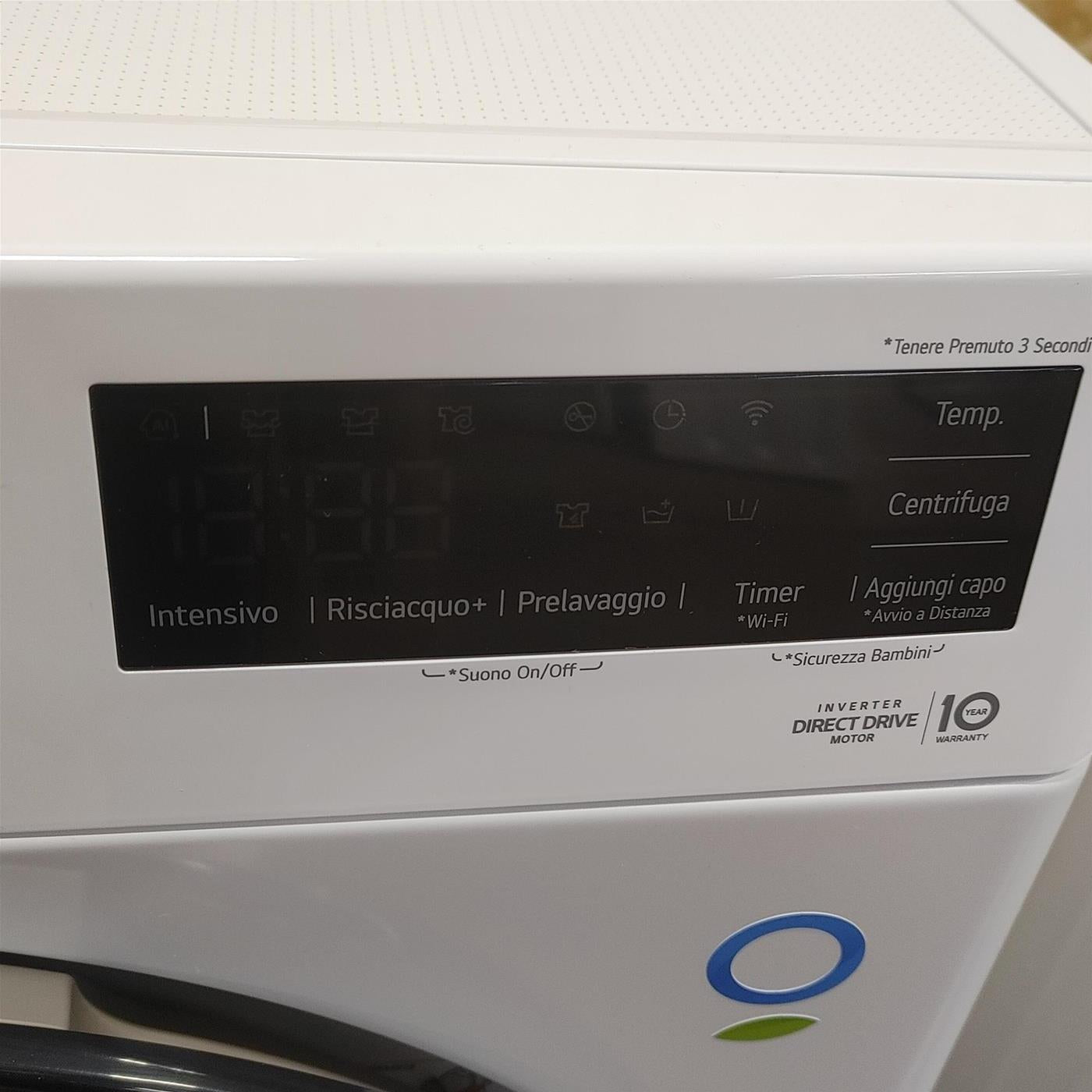 Lavatrice LG F2WV308NEW3 Carica frontale 8,5 kg 1200 Giri/min Bianco