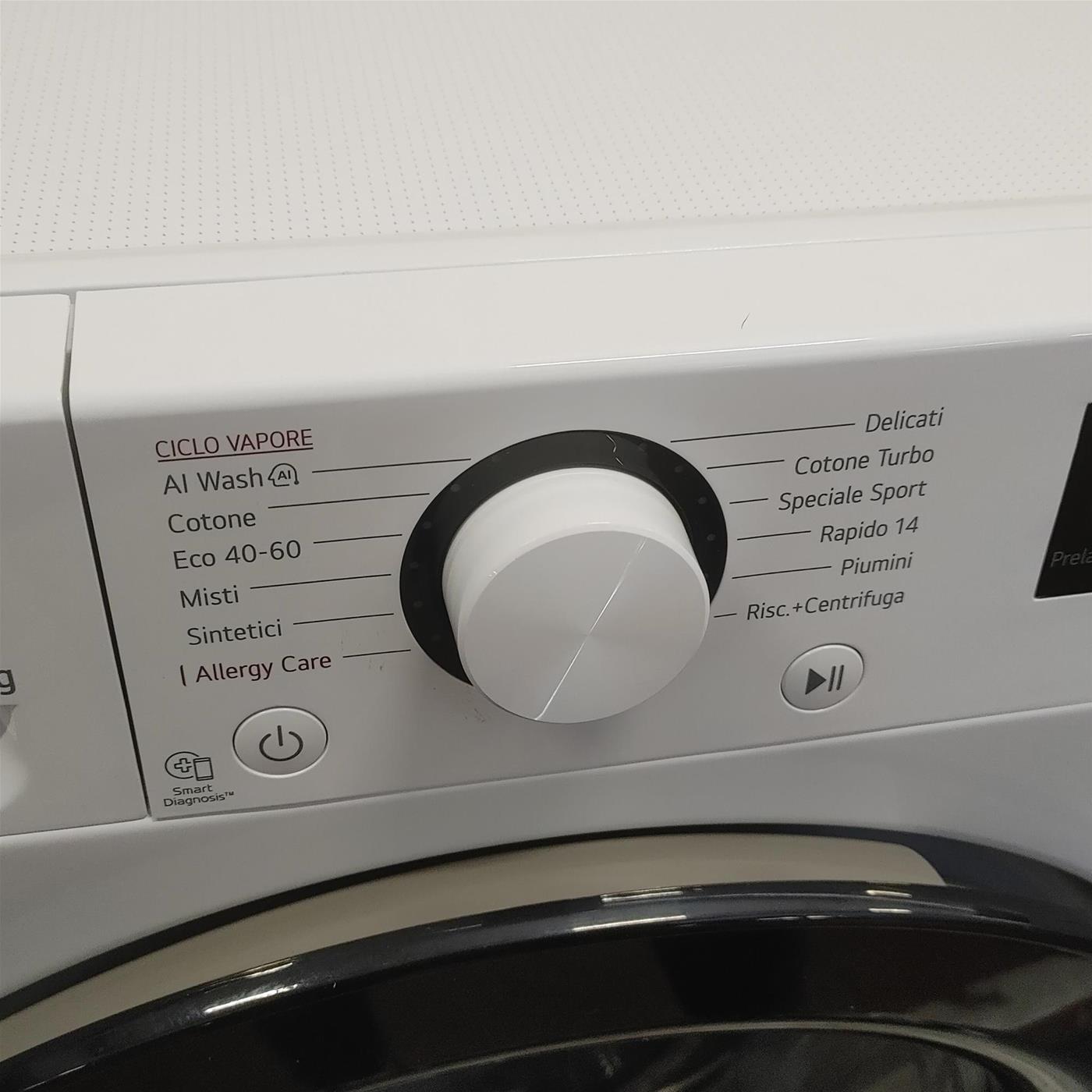 Lavatrice LG F4R3010NSWB Carica frontale 10 kg 1400 Giri/min Bianco