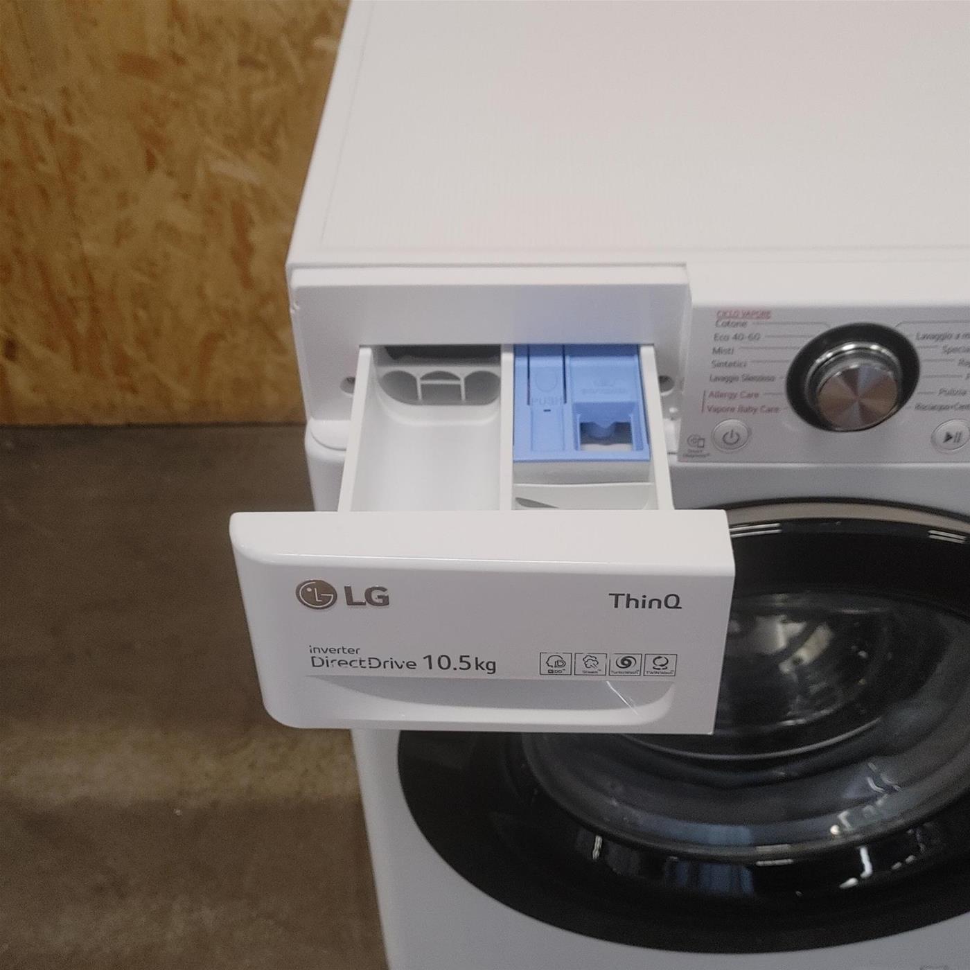 LG F4WV310S6E Lavatrice Intelligente AIDD 10,5kg Vapore 1400 Giri/min Carica frontale Classe B