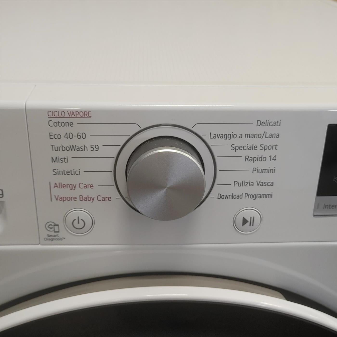 Lavatrice LG F4WV508S0B Carica frontale 8 kg 1400 Giri/min Bianco