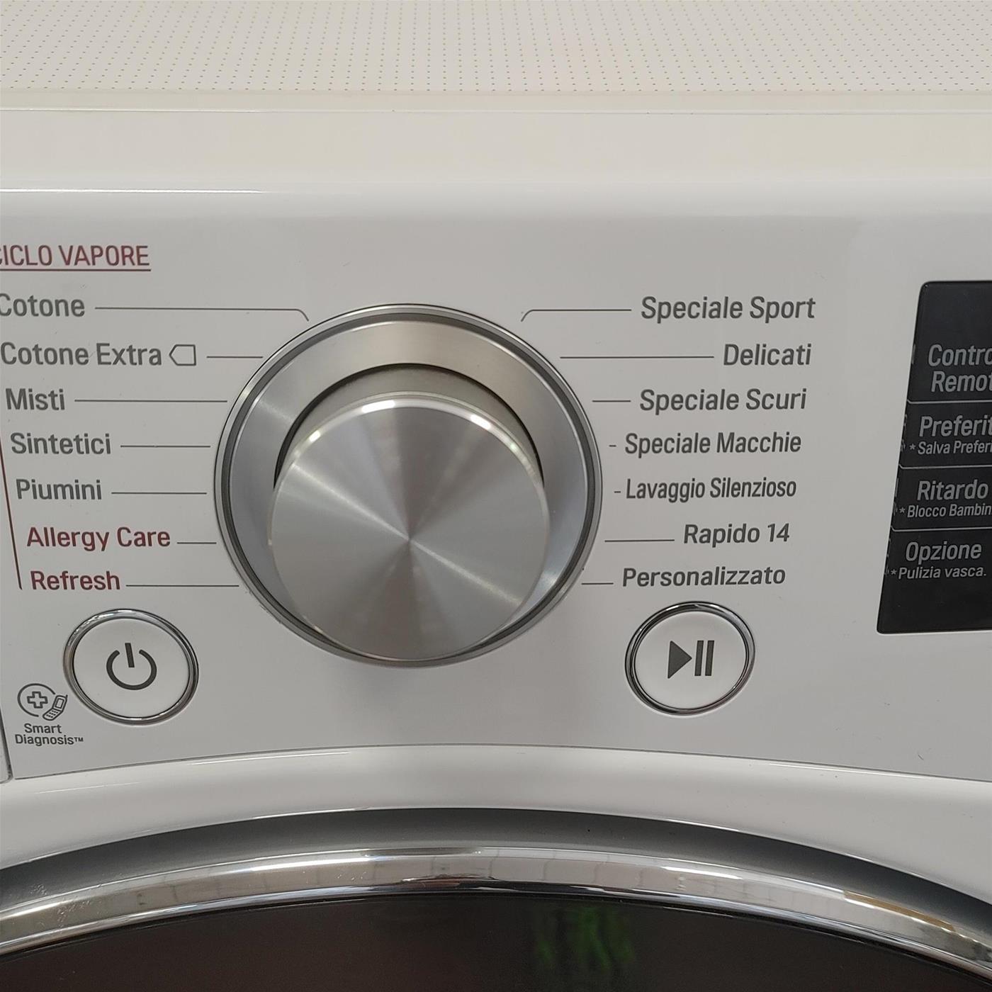 Lavatrice LG FH6F9BDS2 Carica frontale 12 kg 1600 giri Bianco