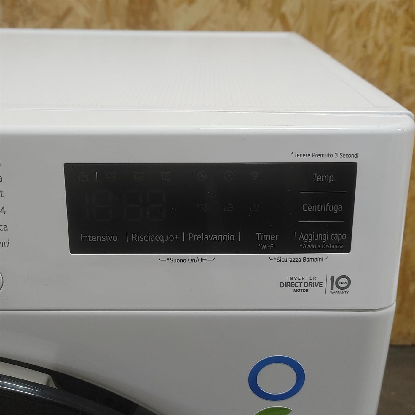 Lavatrice intelligente LG F2WV308S6AW AI DD Classe A 8,5 Kg