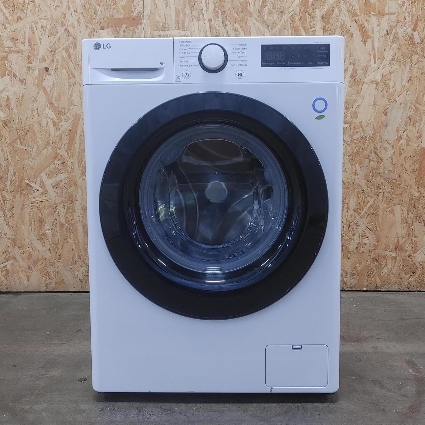 Lavatrice LG F4R3009NSWB Carica frontale 9 kg 1400 Giri/min Bianco