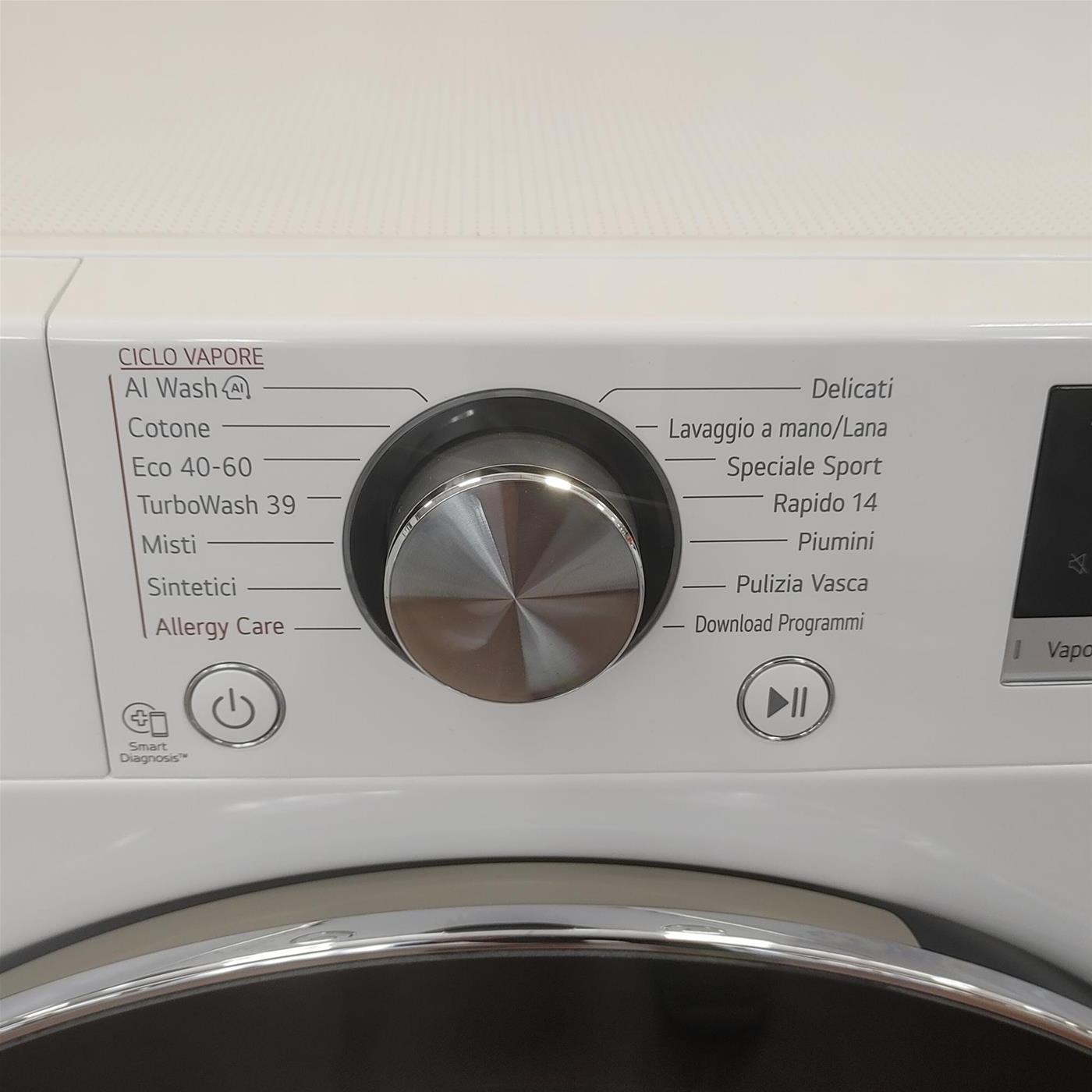 Lavatrice LG F2R7S09TSWC Carica frontale 9 kg 1200 giri Bianco