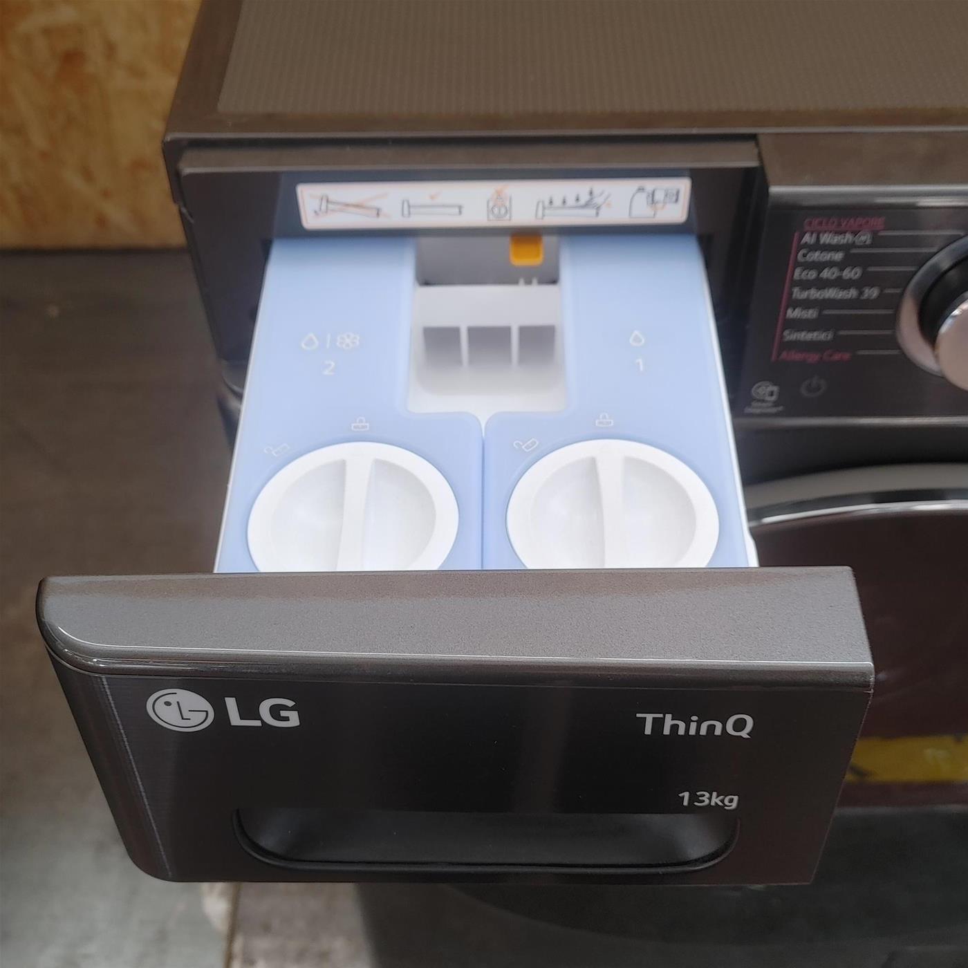 Lavatrice intelligente LG F4R9513TPB AI DD TurboWash, Vapore 13 Kg