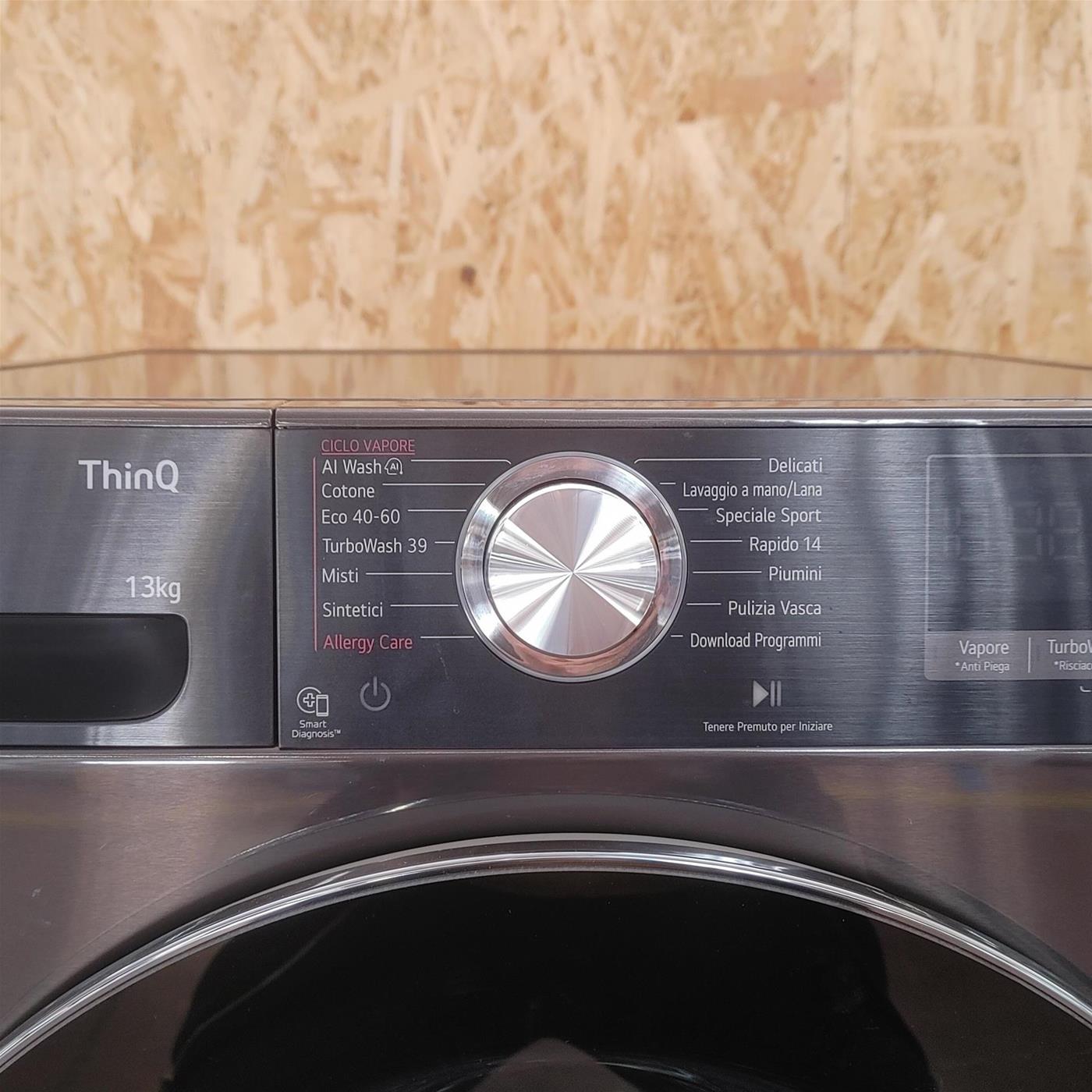 Lavatrice intelligente LG F4R9513TPB AI DD TurboWash, Vapore 13 Kg