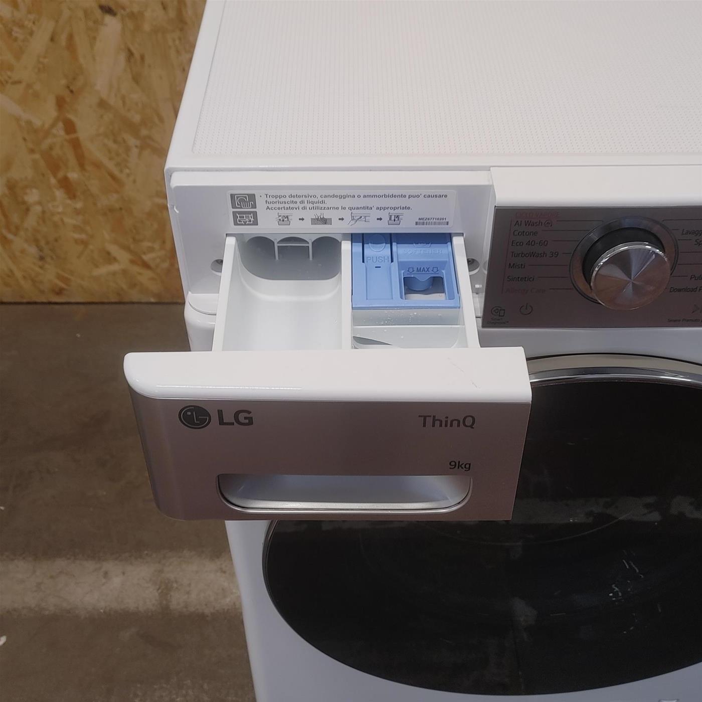 Lavatrice LG F4R9009TPWC Carica frontale 9 kg 1400 giri Bianco