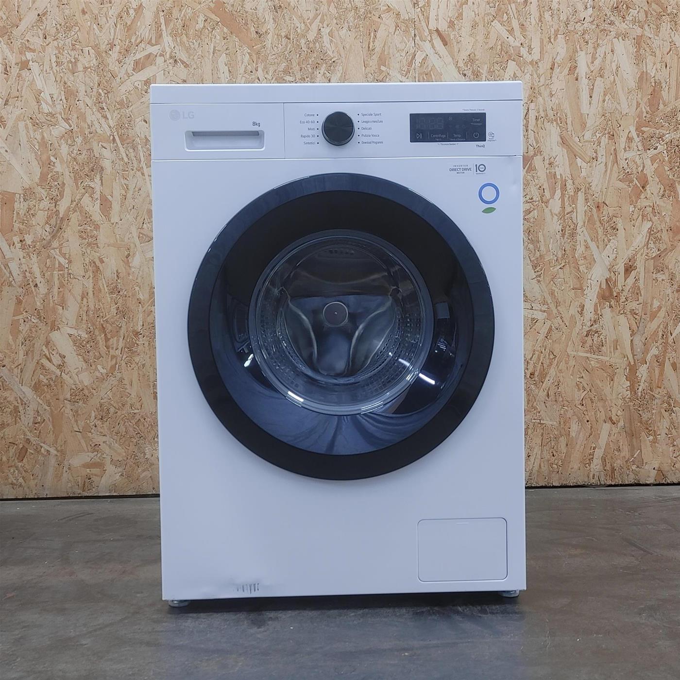 Lavatrice LG F4NX1008NWK Carica frontale 8 kg 1400 giri Bianco