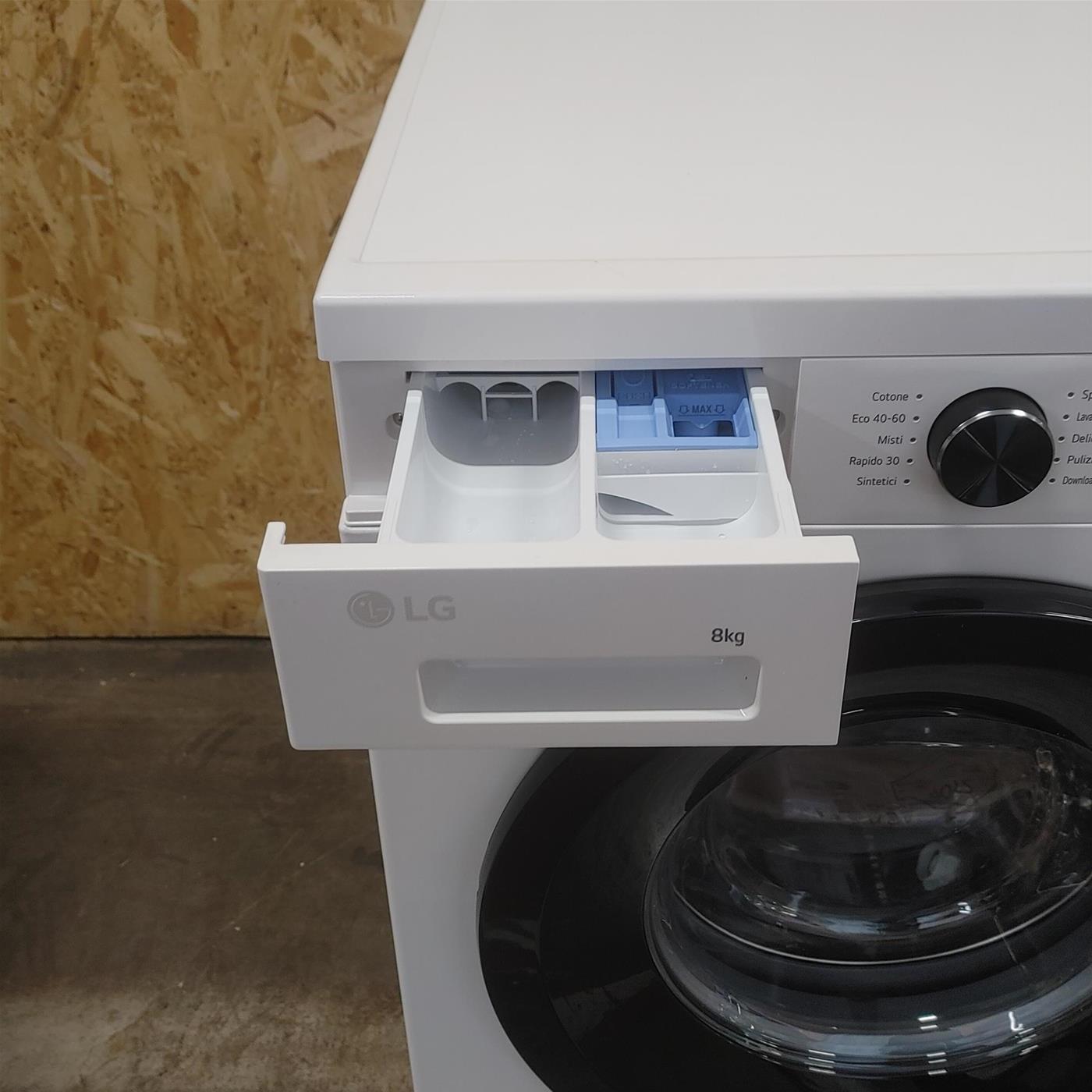 Lavatrice LG F4NX1008NWK Carica frontale 8 kg 1400 giri Bianco