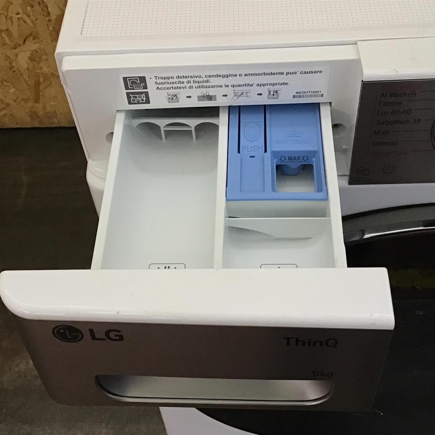 Lavatrice LG F4R9009TPWC AI DD TurboWash, Vapore 9 Kg