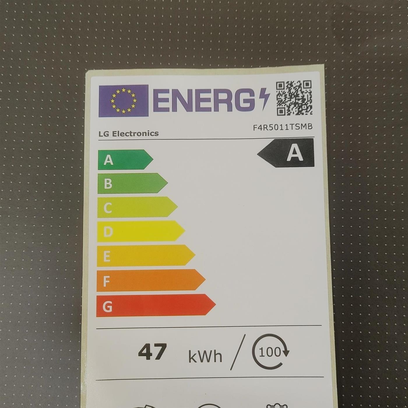 Lavatrice intelligente LG F4R5011TSMB Classe A, TurboWash, Vapore 11 Kg