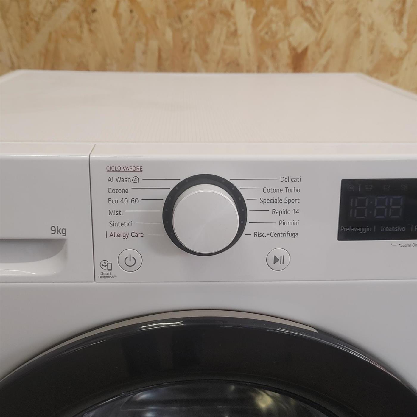 Lavatrice LG F4R3009NNWB Carica frontale 9 kg 1400 giri Bianco