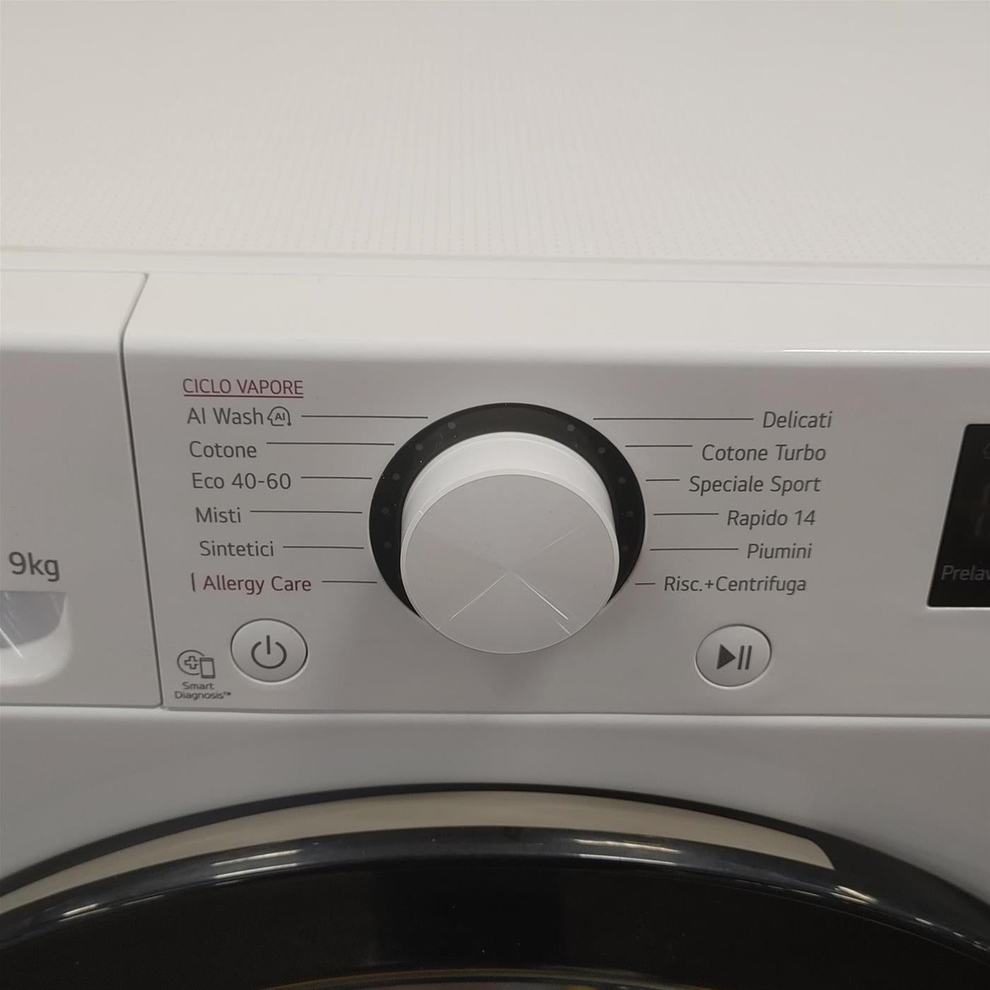 Lavatrice LG F4R3009NSWB Carica frontale 9 kg 1400 Giri/min Bianco