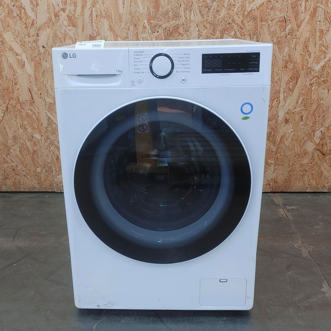 Lavatrice LG F4R3013NSWB Carica frontale 13 kg 1400 Giri/min Bianco