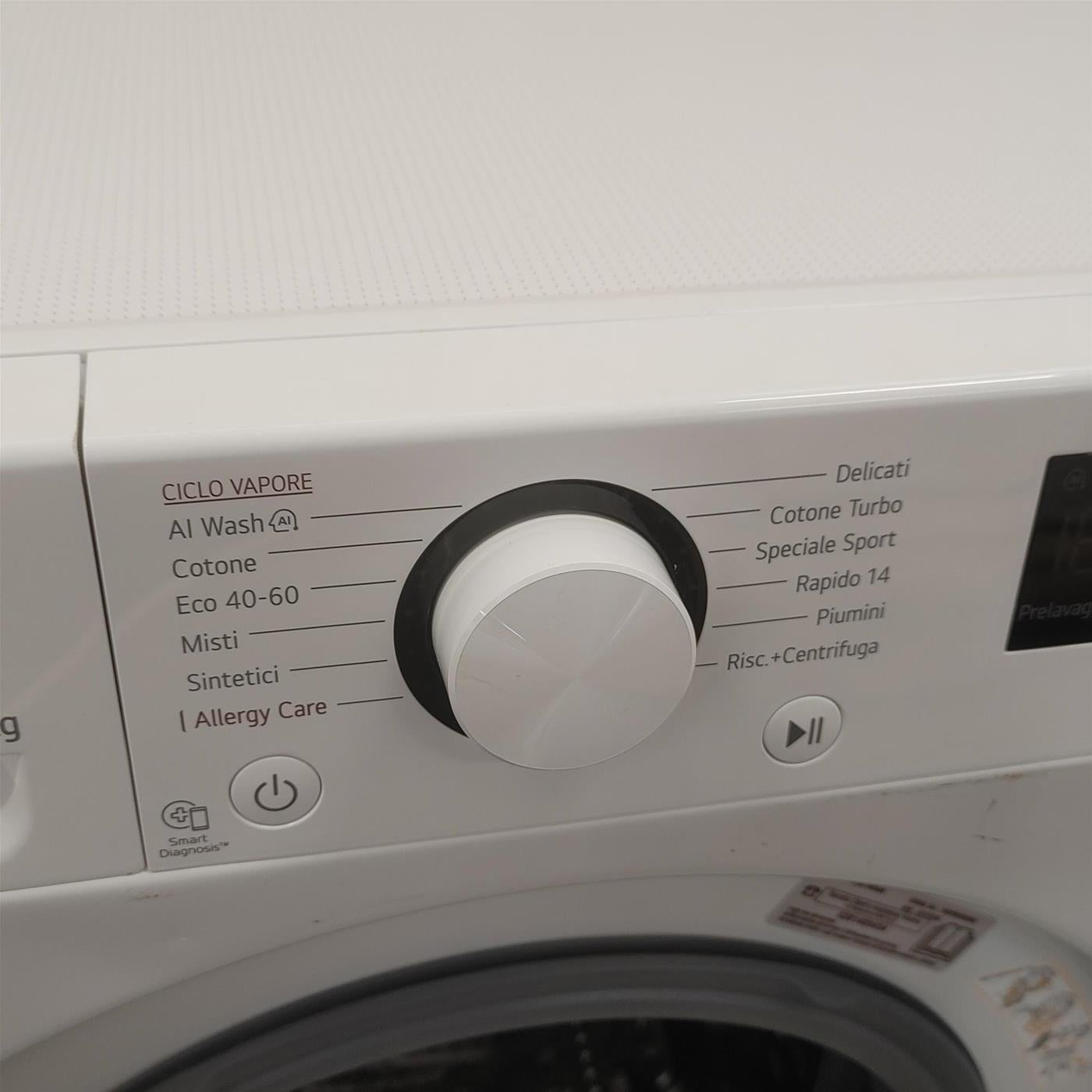 Lavatrice LG F4R3013NSWB Carica frontale 13 kg 1400 Giri/min Bianco