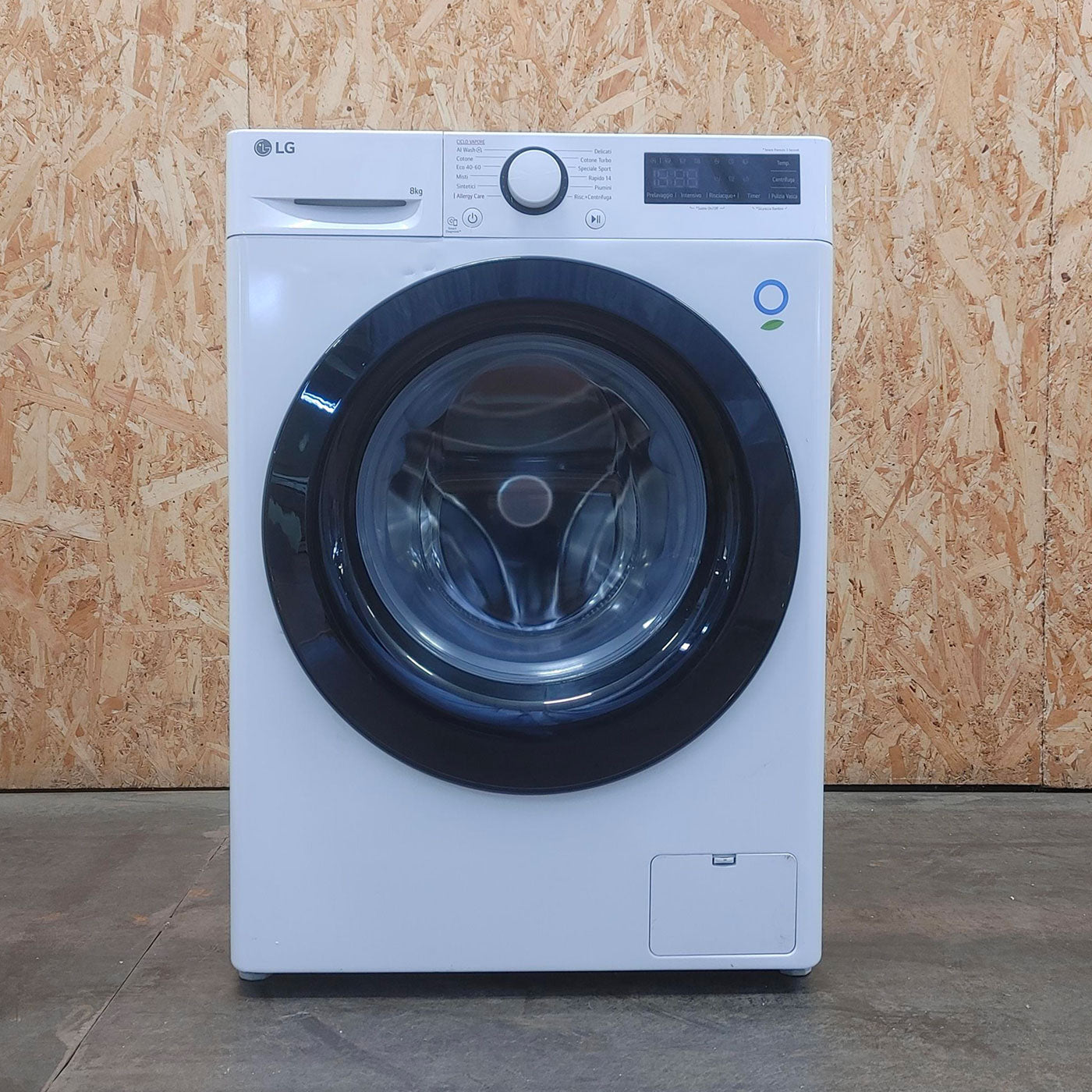 LG AI DD F2R3S08NSWB Lavatrice Slim a Carica Frontale 8kg Serie R3, Lavatrice Classe A, 1200 giri