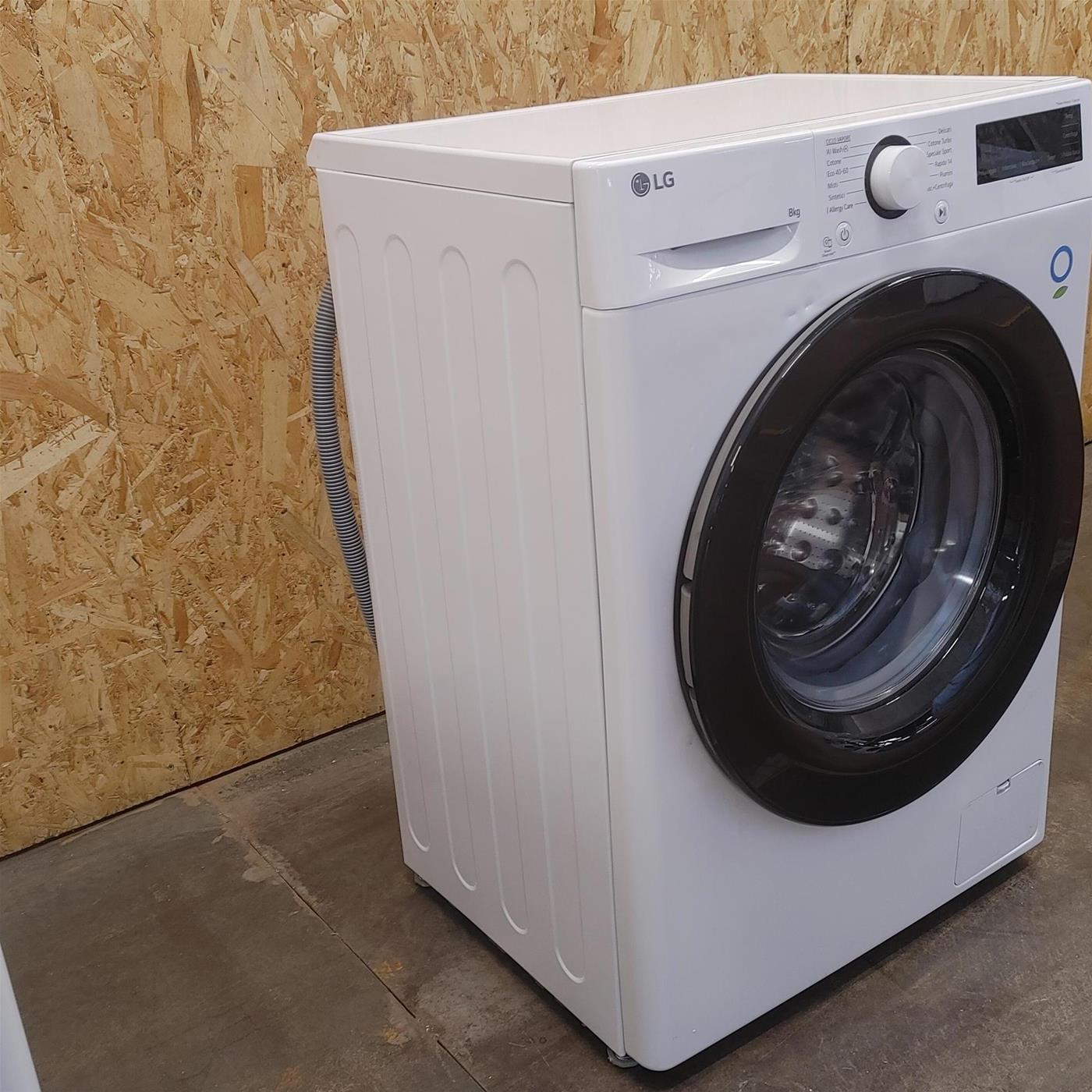 LG AI DD F2R3S08NSWB Lavatrice Slim a Carica Frontale 8kg Serie R3, Lavatrice Classe A, 1200 giri