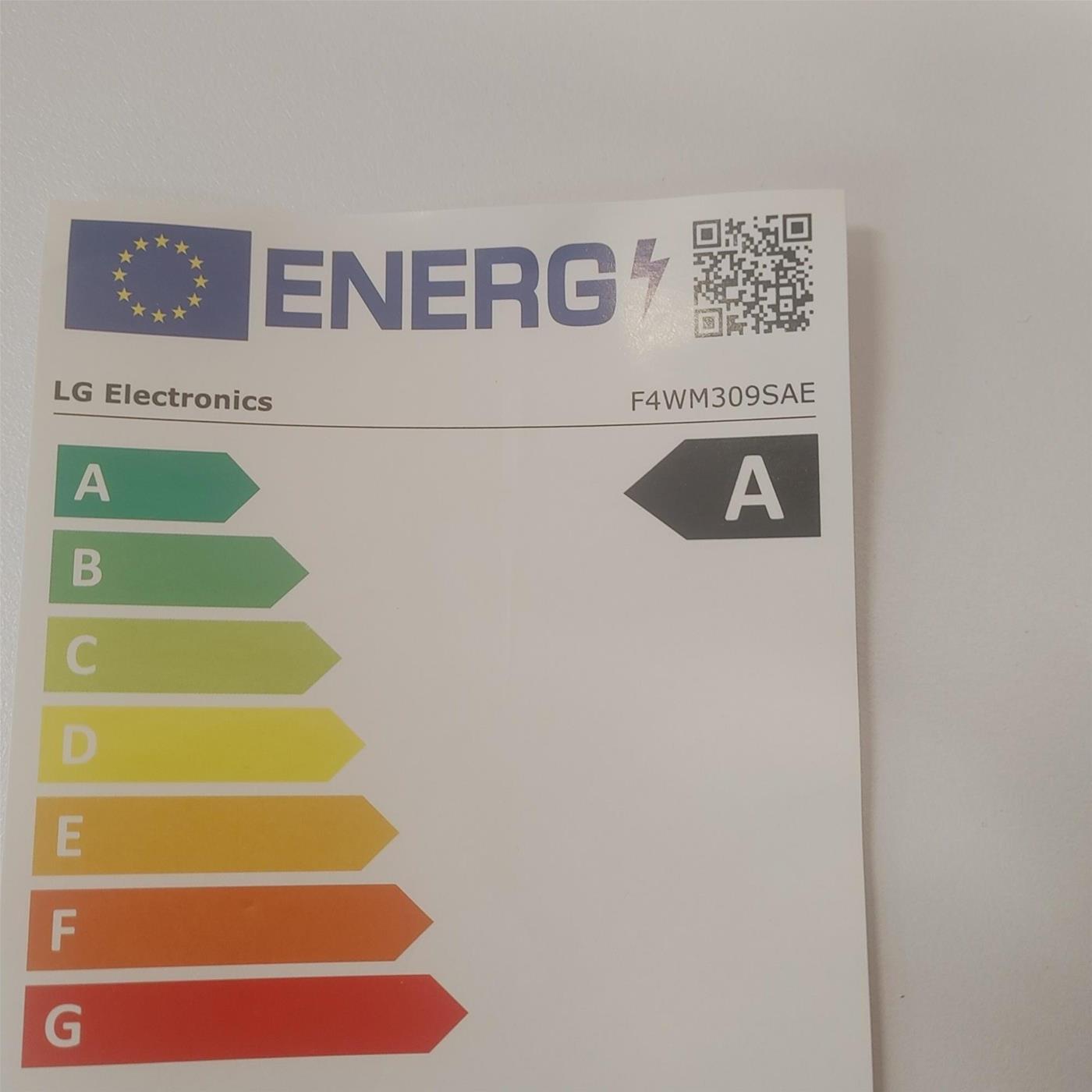 Lavatrice LG F4WM309SAE Carica frontale 9 kg 1400 Giri/min Bianco