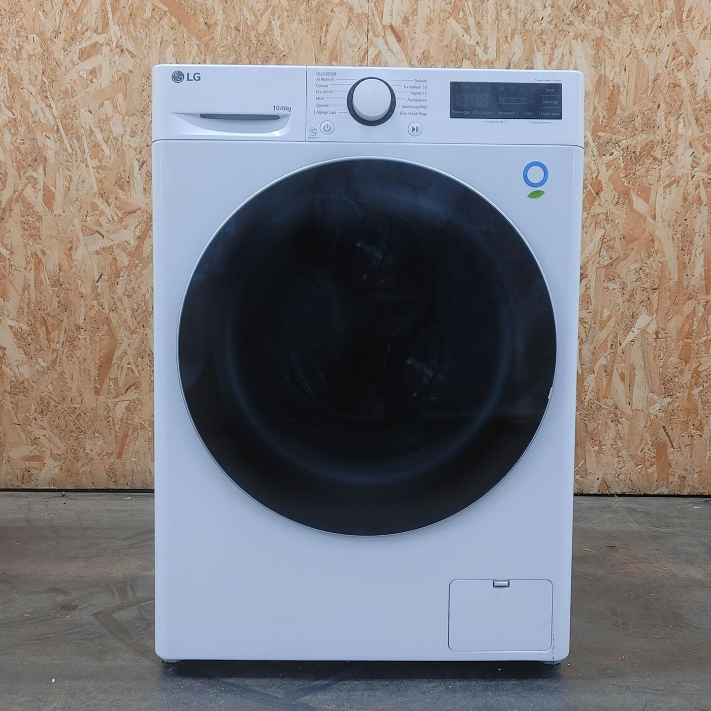 LG D4R5010TSWS lavatrice asciugatrice Libera installazione Carica frontale Bianco D