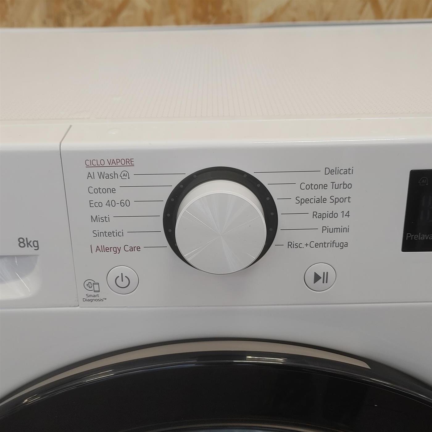 Lavatrice LG F2R3S08NSWW 8kg AI DD