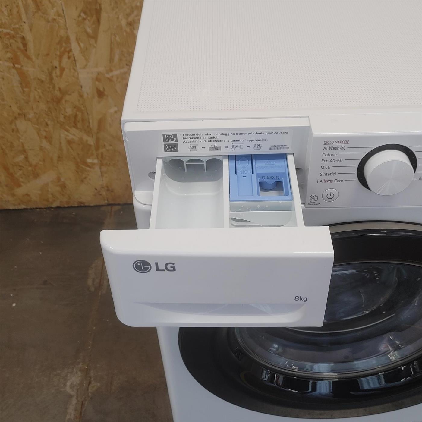 Lavatrice LG F2R3S08NSWW 8kg AI DD