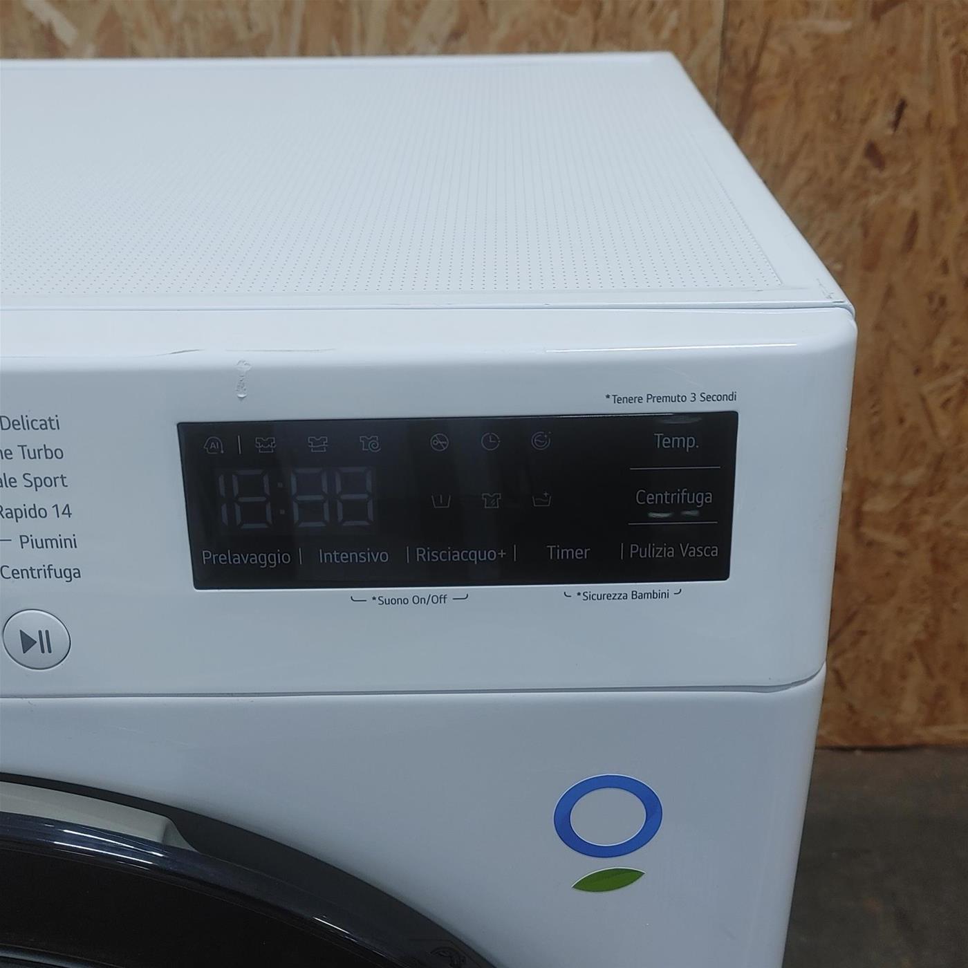 Lavatrice LG F2R3S09NSWB AI DD, Vapore, AI Wash, 9 Kg