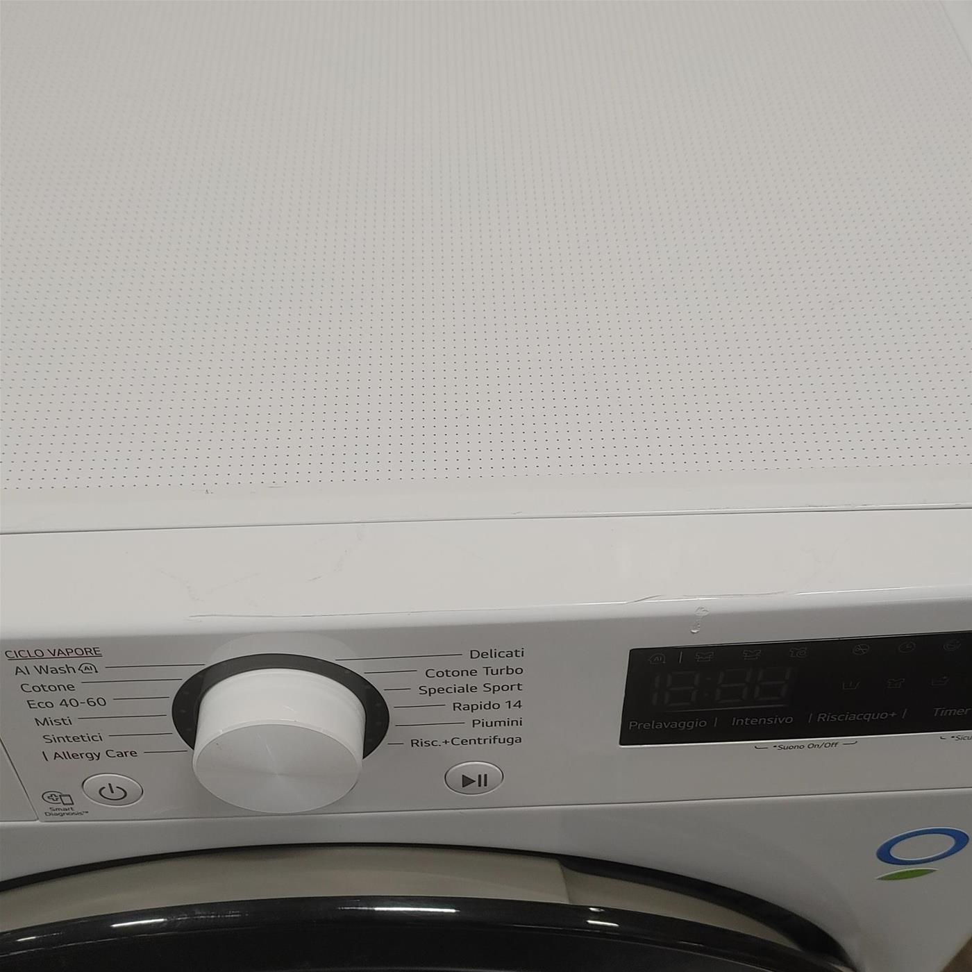 Lavatrice LG F2R3S09NSWB AI DD, Vapore, AI Wash, 9 Kg