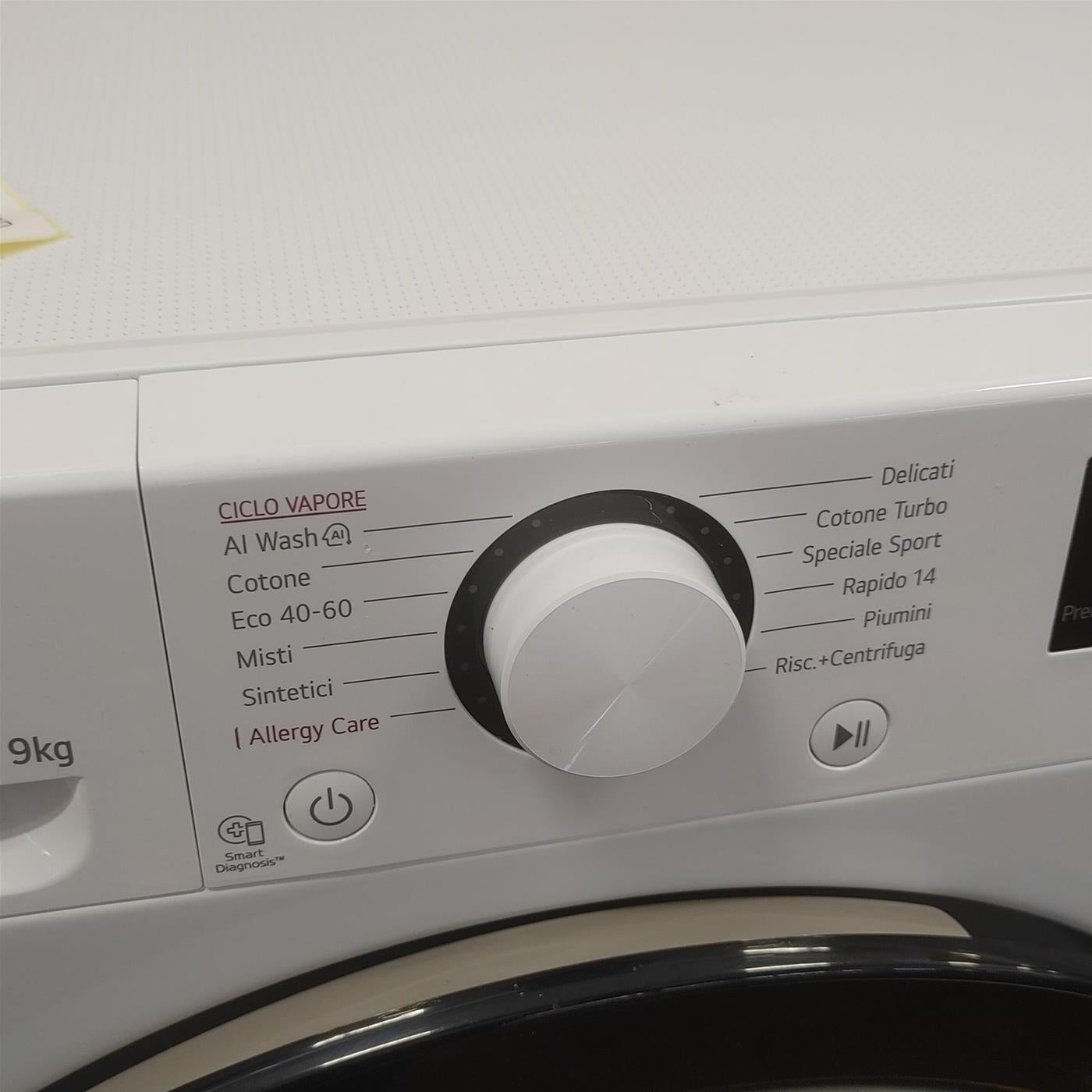 Lavatrice intelligente LG F2R3S09NSWB 9Kg
