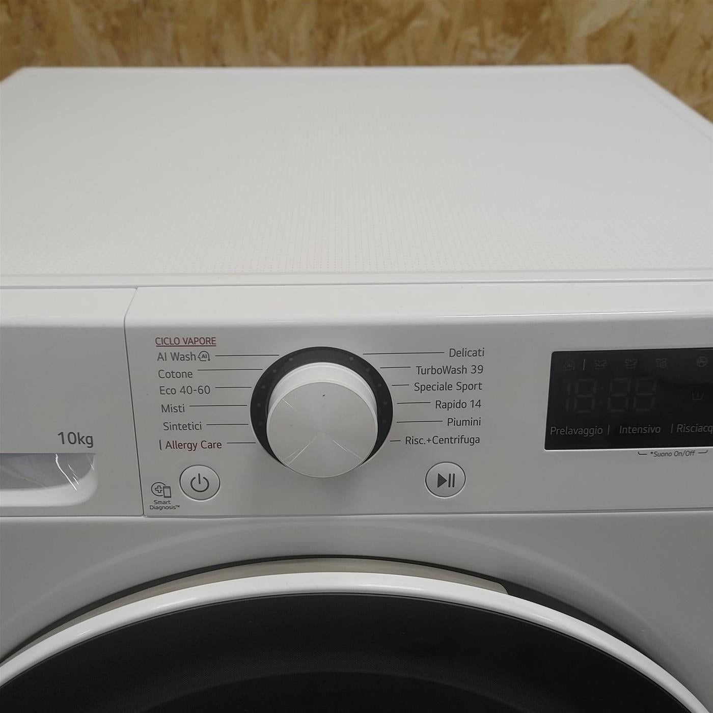 Lavatrice LG F4R5010TSWW Carica frontale 10 kg 1400 Giri/min Bianco