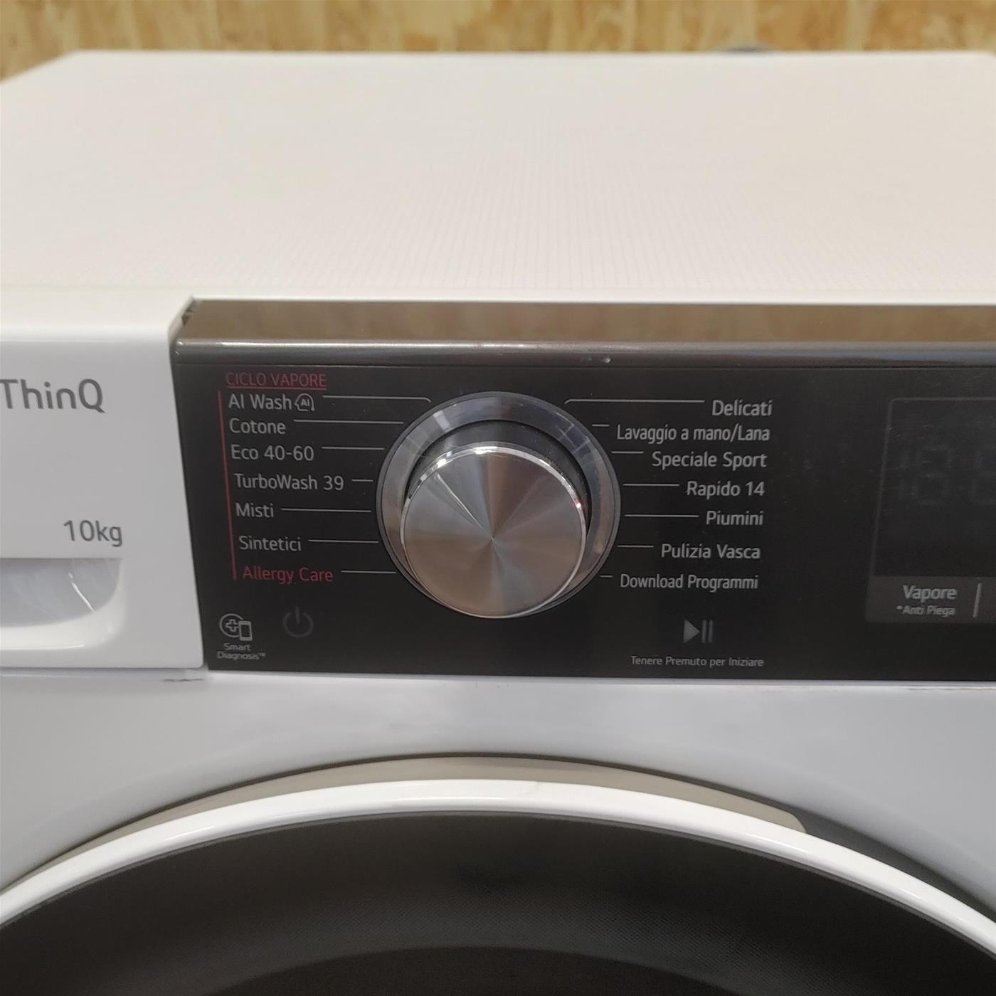 Lavatrice LG F4R3710NSWW Carica frontale 10 kg 1400 Giri/min Bianco