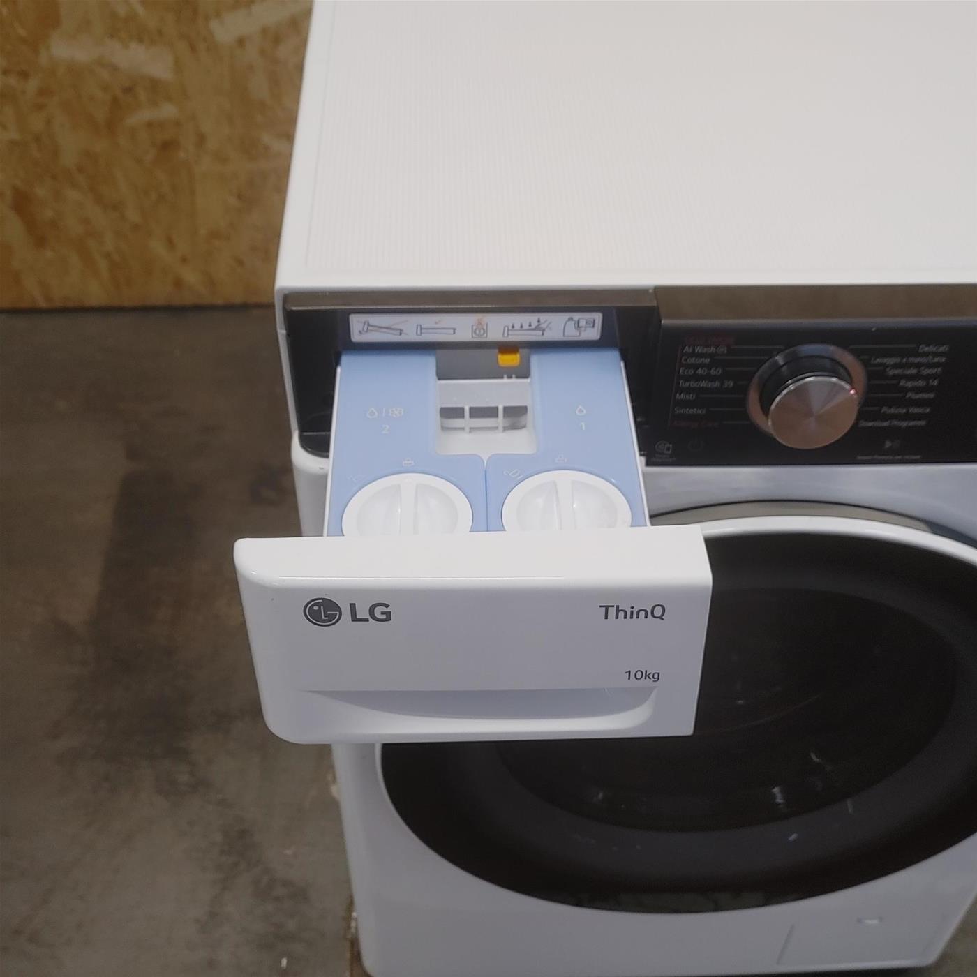 Lavatrice LG F4R3710NSWW Carica frontale 10 kg 1400 Giri/min Bianco