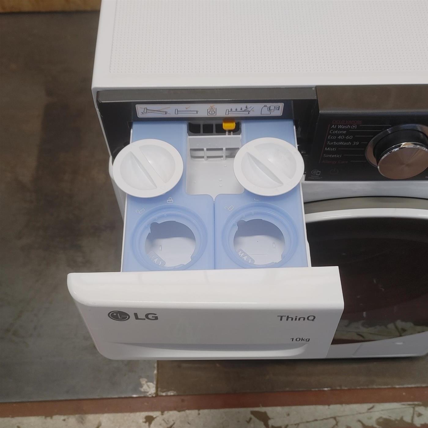 Lavatrice LG F4R3710NSWW Carica frontale 10 kg 1400 Giri/min Bianco