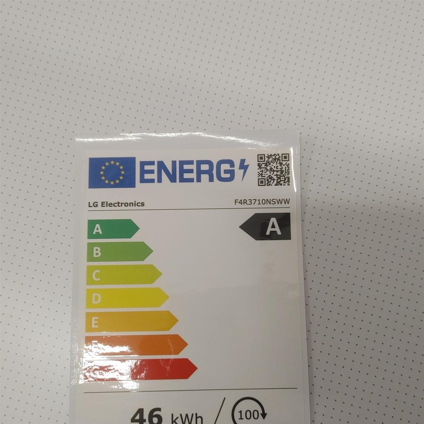 Lavatrice LG F4R3710NSWW Carica frontale 10 kg 1400 Giri/min Bianco