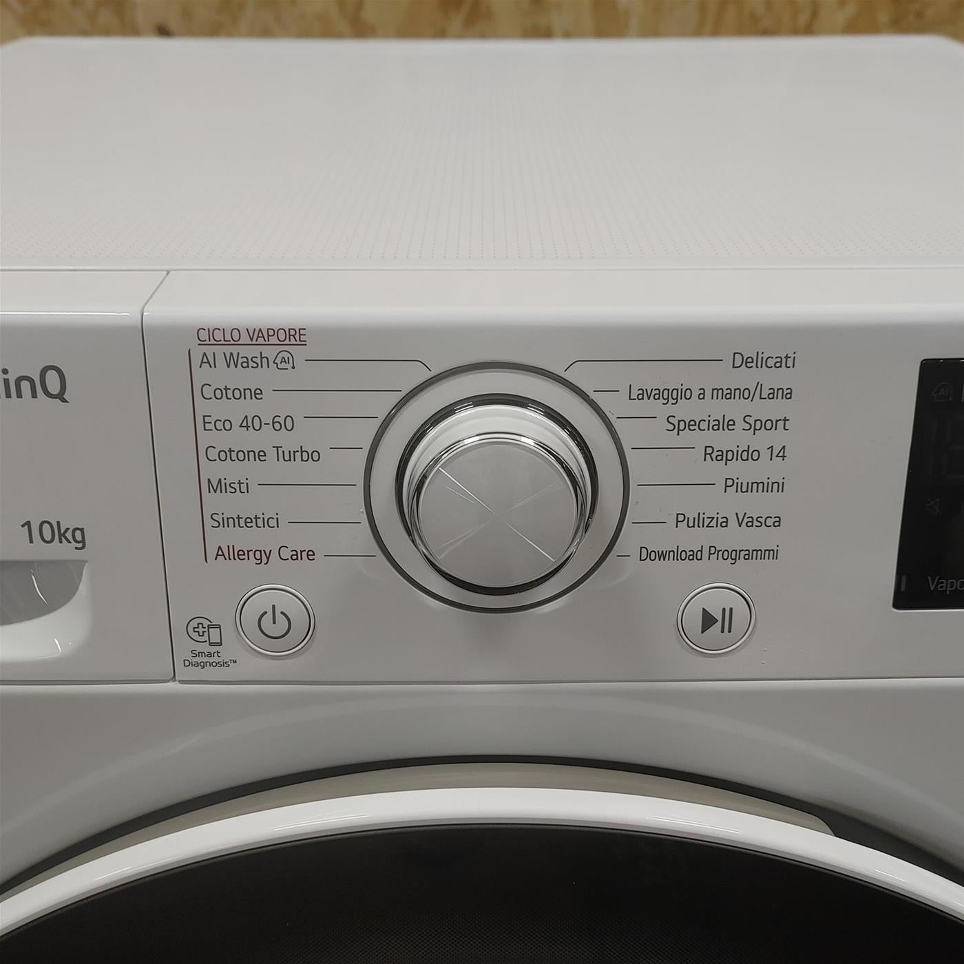 Lavatrice LG F4R3710NSWW Carica frontale 10 kg 1400 Giri/min Bianco