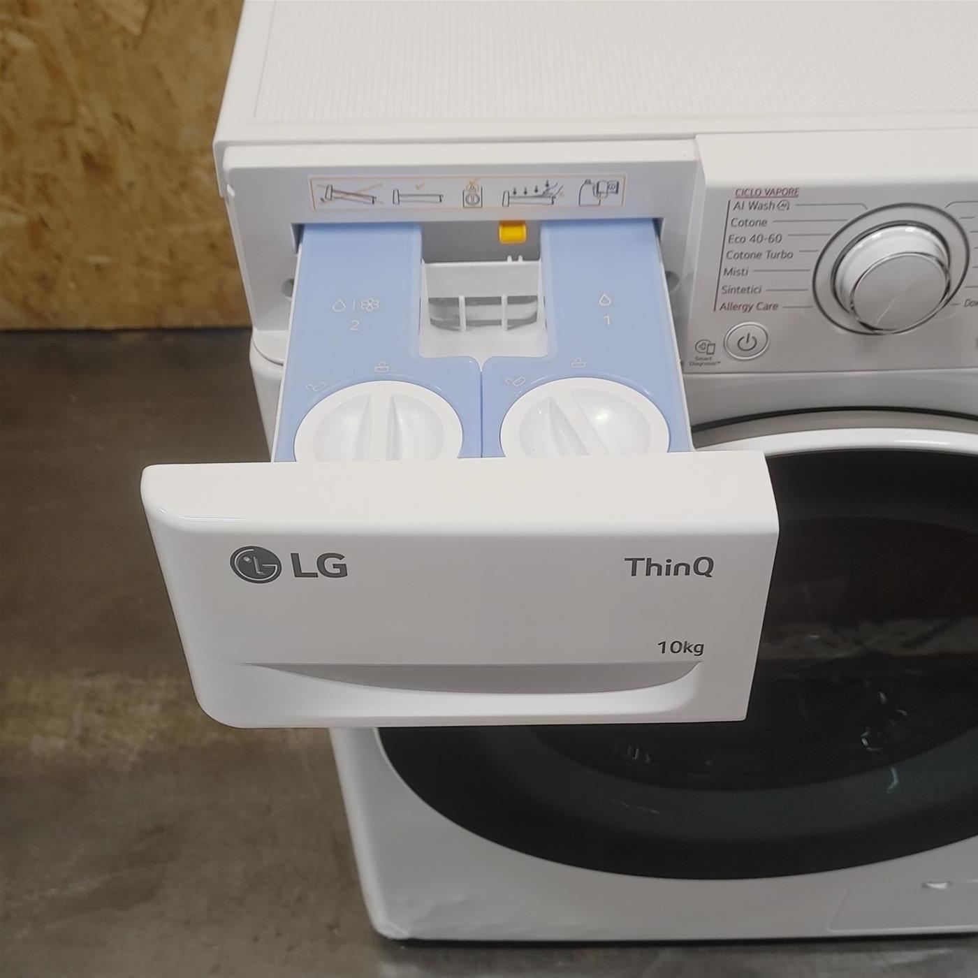 Lavatrice LG F4R3710NSWW Carica frontale 10 kg 1400 Giri/min Bianco