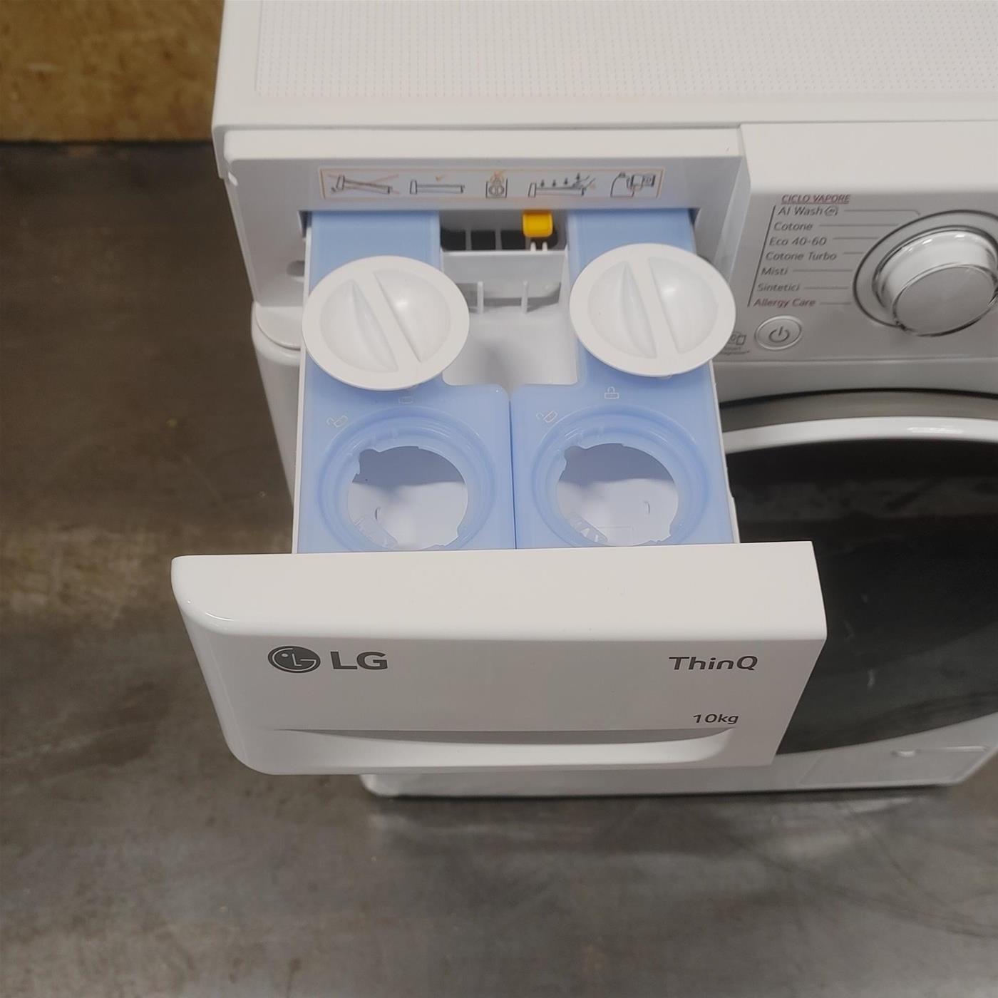 Lavatrice LG F4R3710NSWW Carica frontale 10 kg 1400 Giri/min Bianco