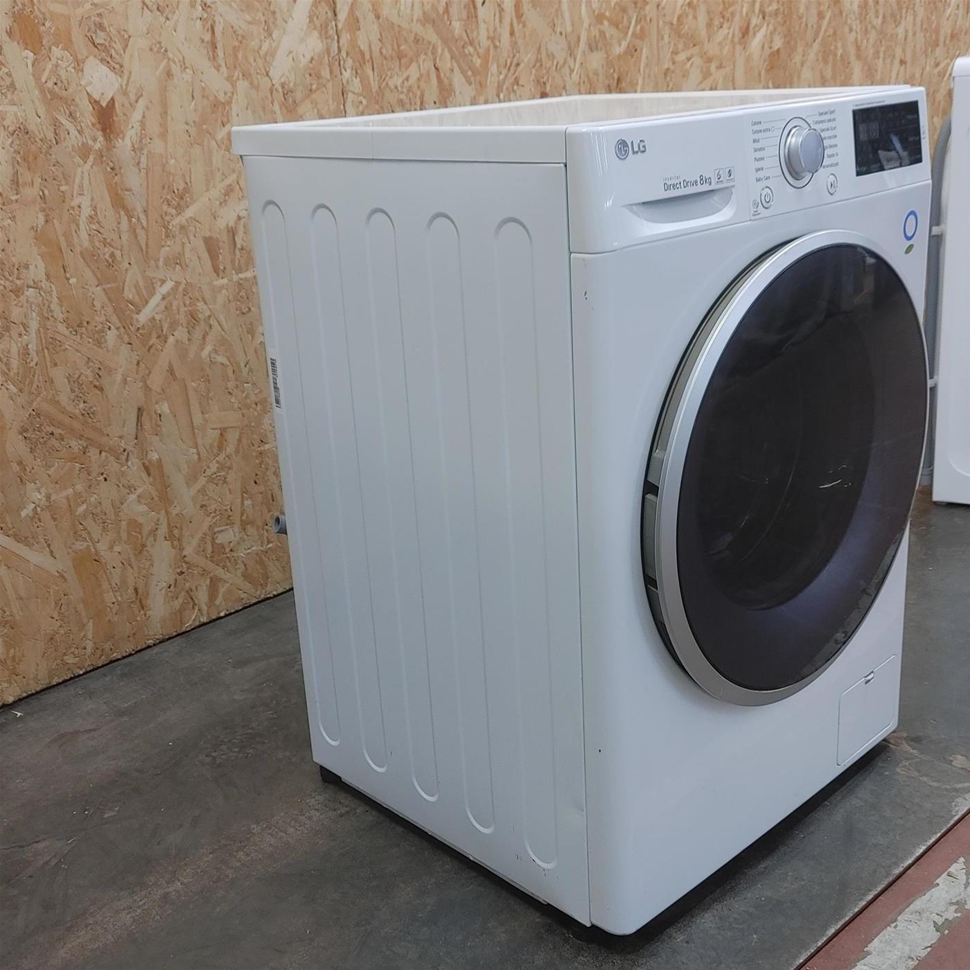 Lavatrice LG F4J5TN3W Carica frontale 8 kg 1400 giri Bianco