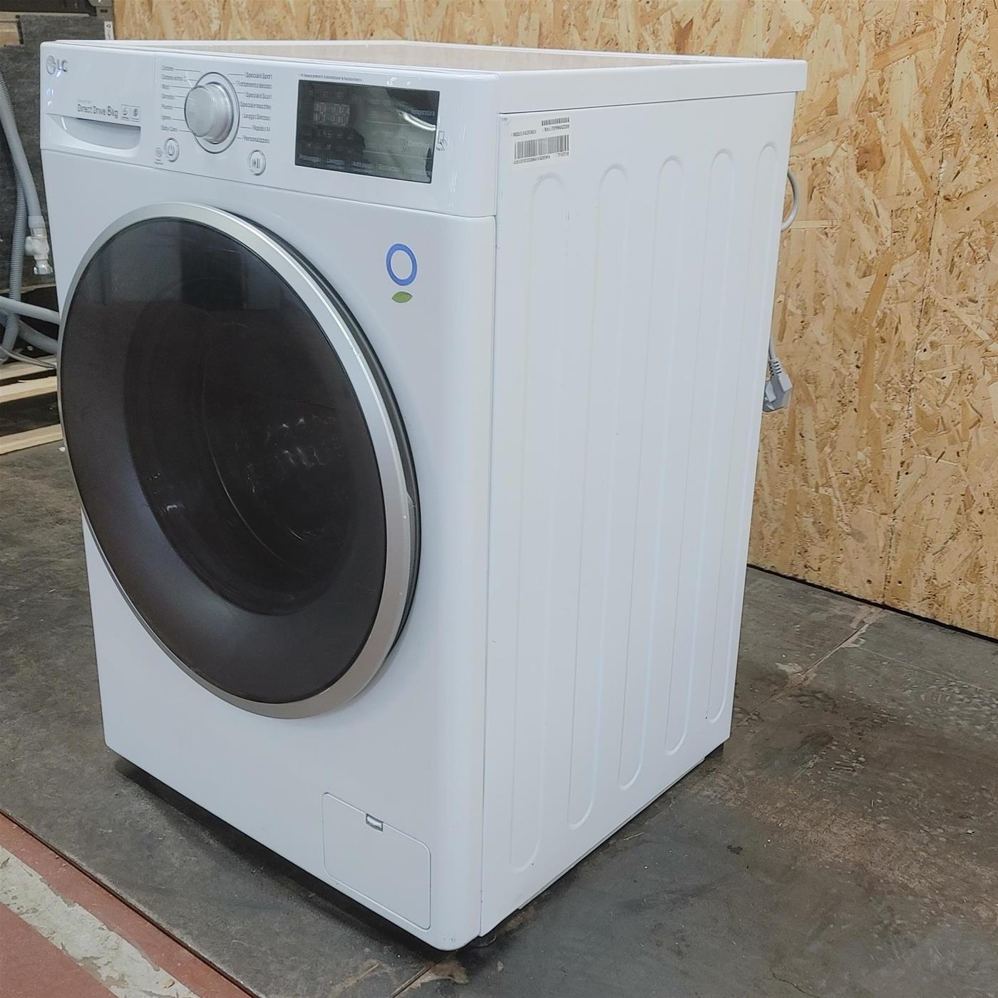 Lavatrice LG F4J5TN3W Carica frontale 8 kg 1400 giri Bianco