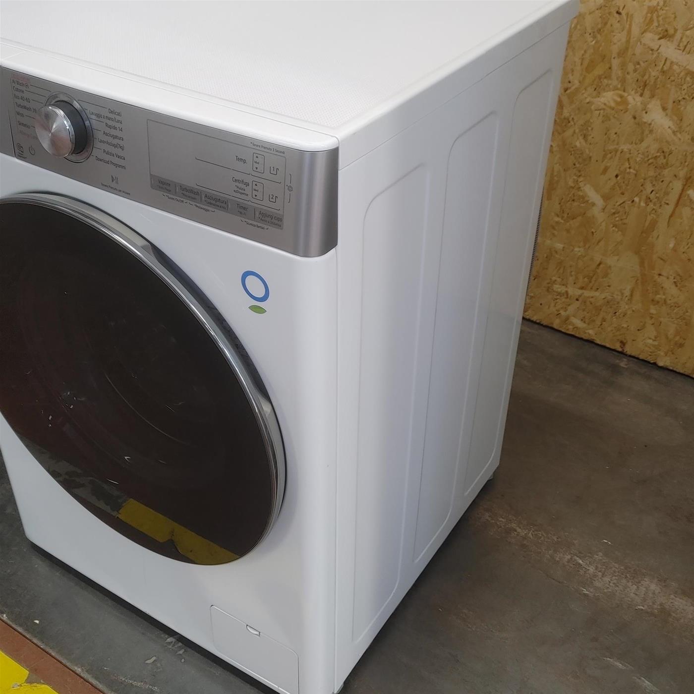 LG D4R9513TPWC lavatrice asciugatrice Libera installazione Carica frontale Argento, Bianco D